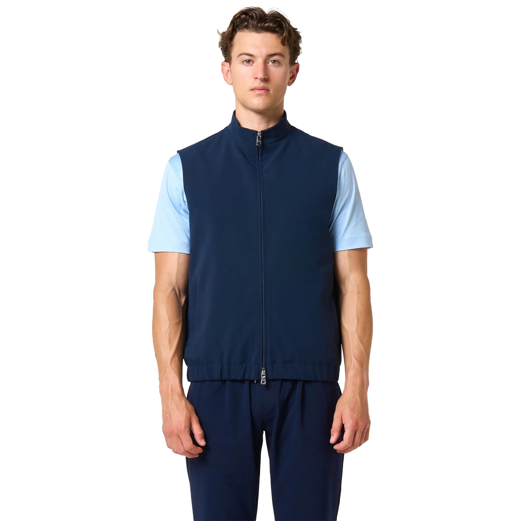 Front View of Loiano Tech Navy Gilet