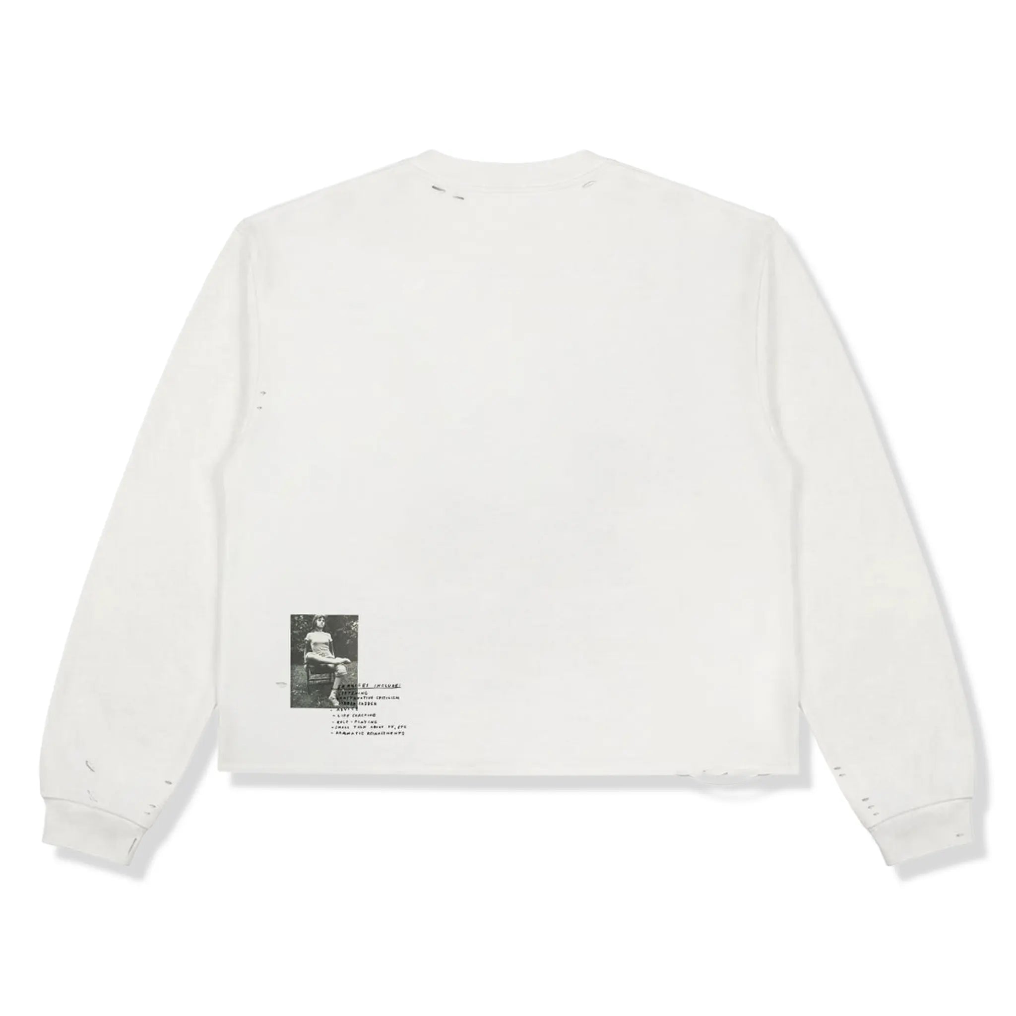 Back View of Lord Culture Confession L/S White T-Shirt