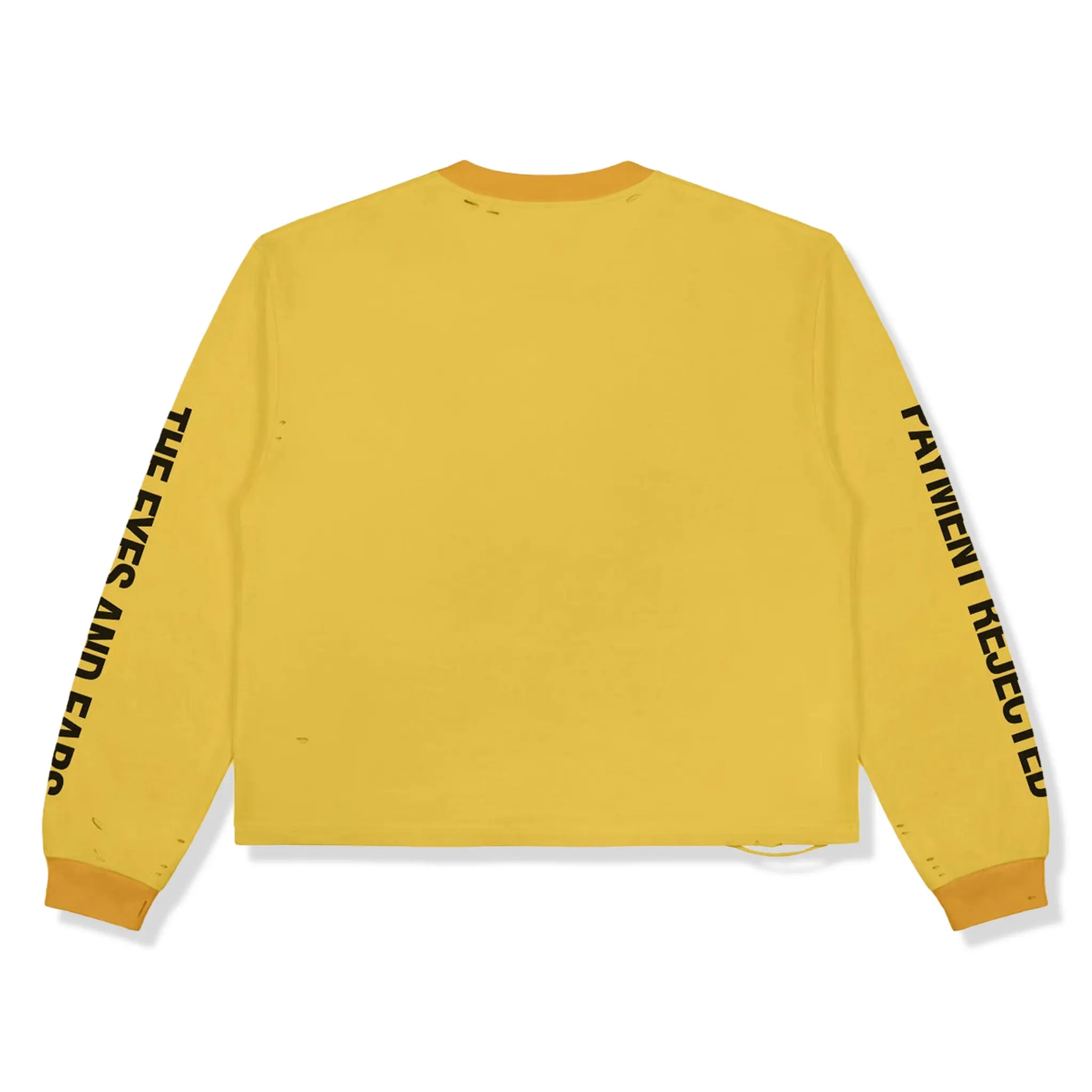 Back View of Lord Culture Eyes L/S Yellow T-Shirt