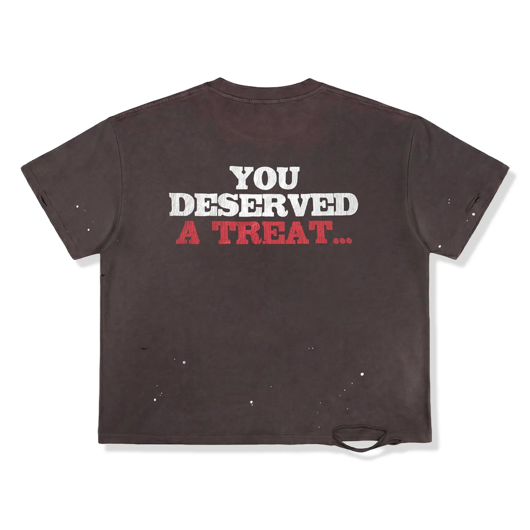 Back View of Lord Culture Pepper Washed Grey Brown T-Shirt