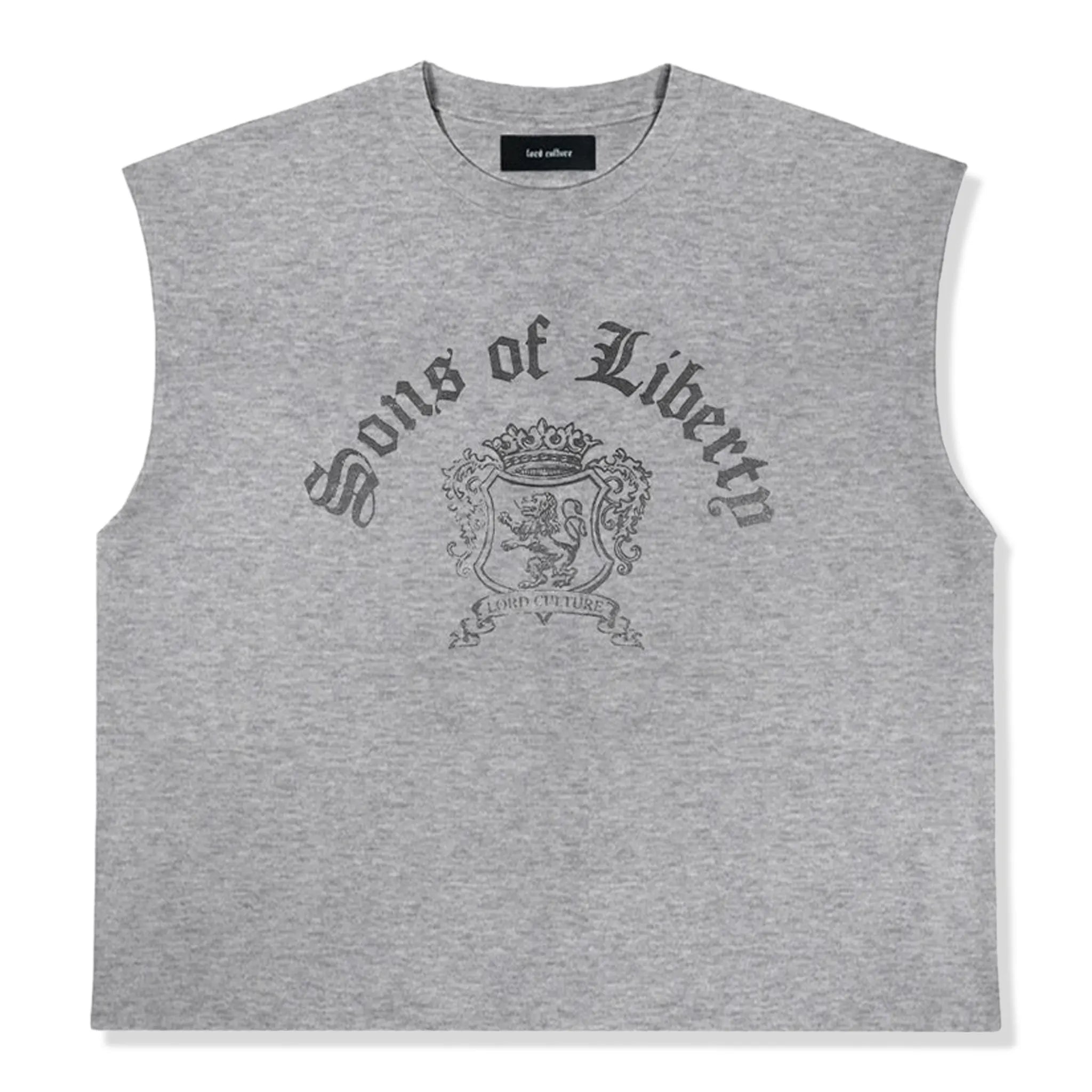 Front View of Lord Culture Sons Of Liberty Grey Vest