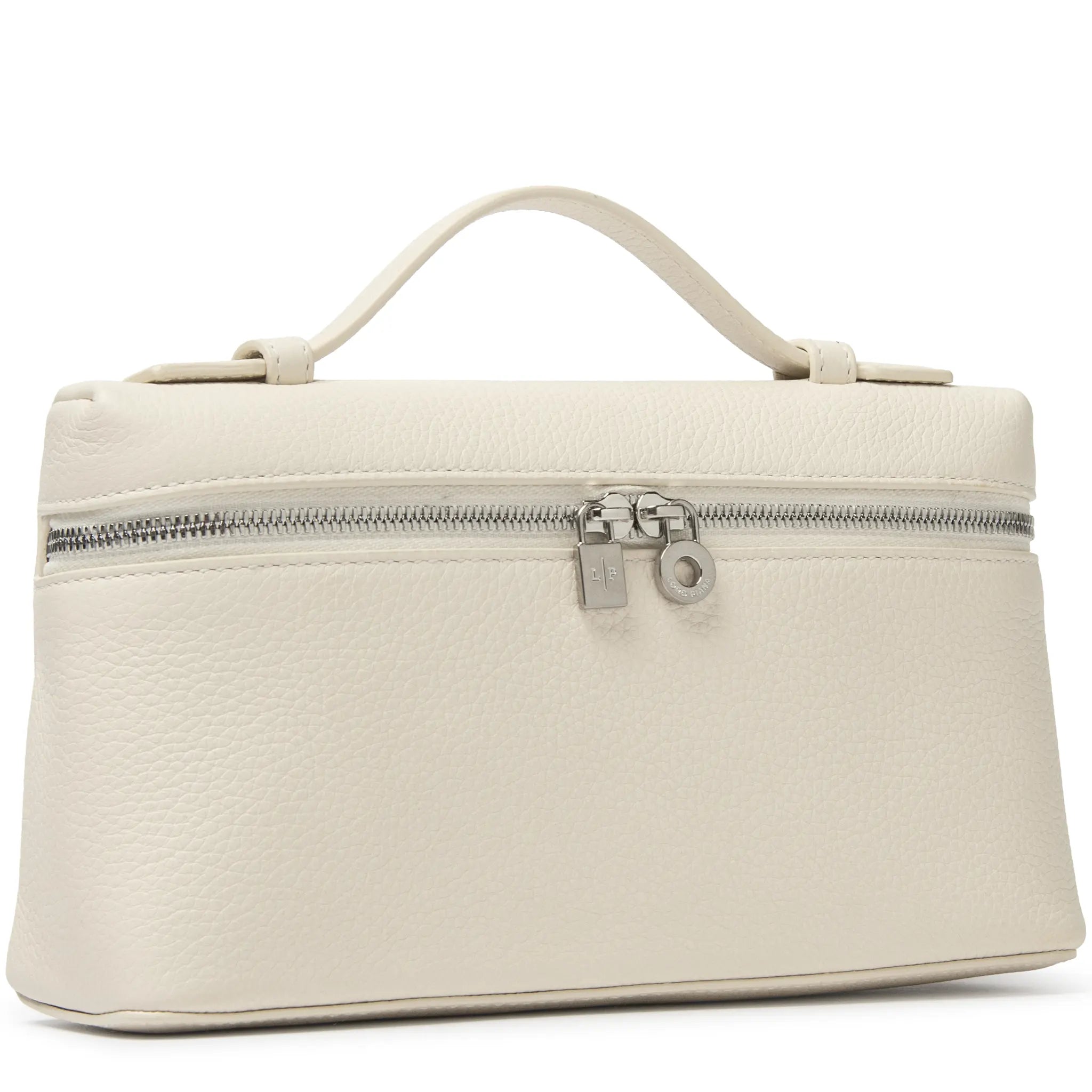 Front View of Loro Piana Extra Pocket L19 Light Beige Shoulder Bag