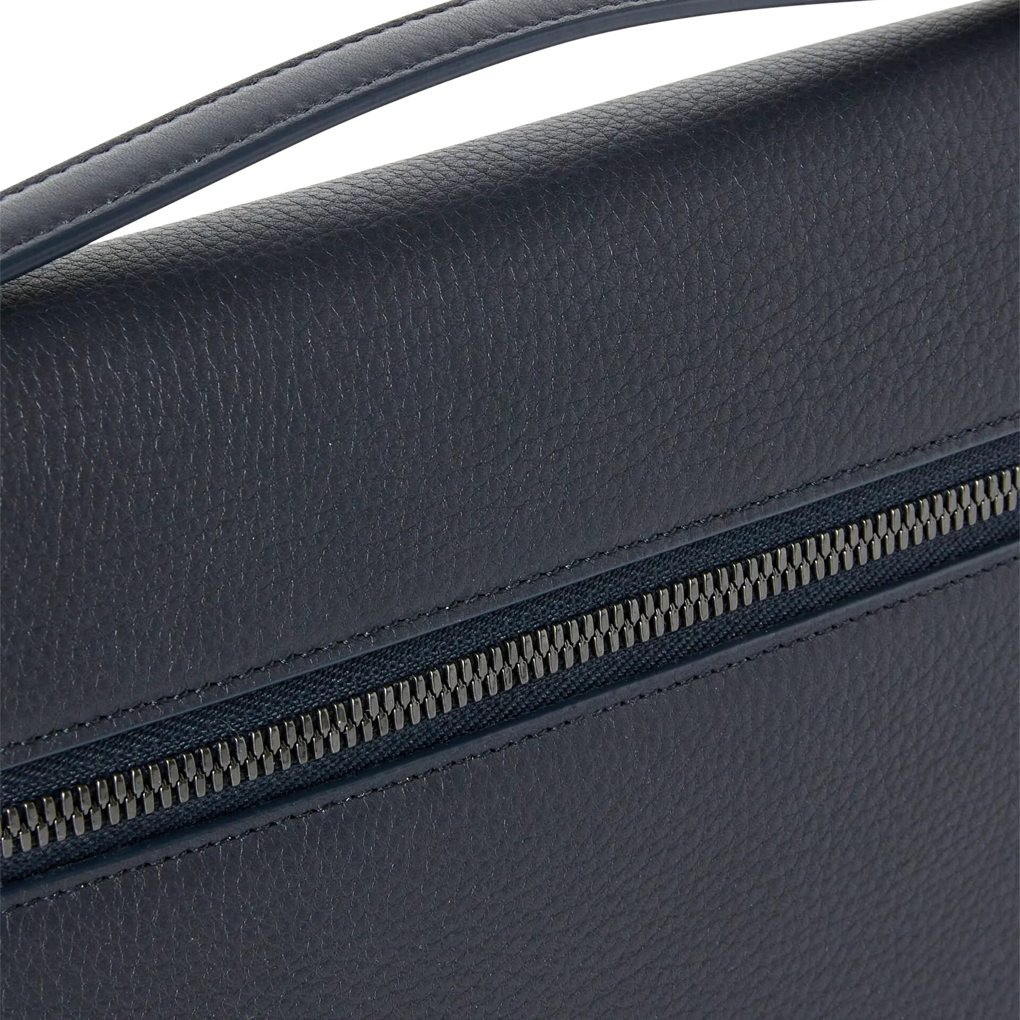 Detailed View of Loro Piana Extra Pouch L29 Calfskin Blue Navy Onyx FAN9085_W1BI