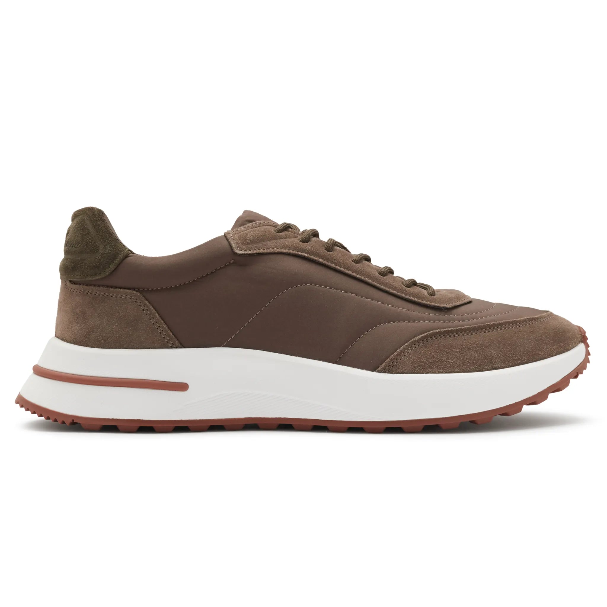 Front View of Loro Piana Week End Walk Ancient Sage Sneaker FAM1719_50AL