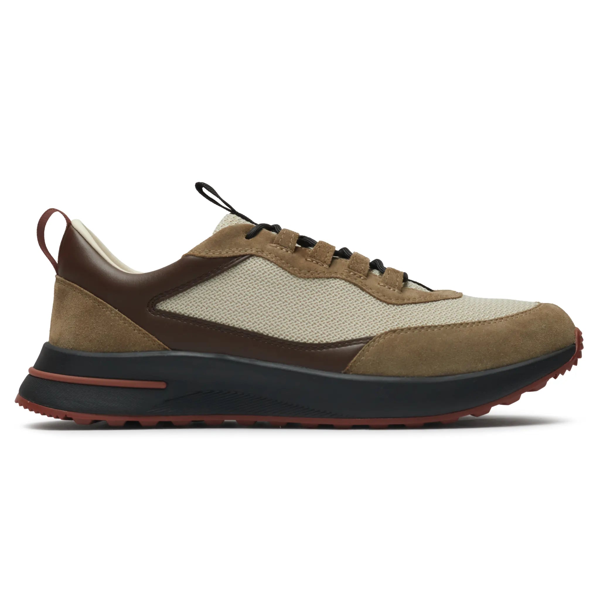 Side View of Loro Piana Week End Walk Performance Mesh Crest Sneaker FAR1331_F8CB