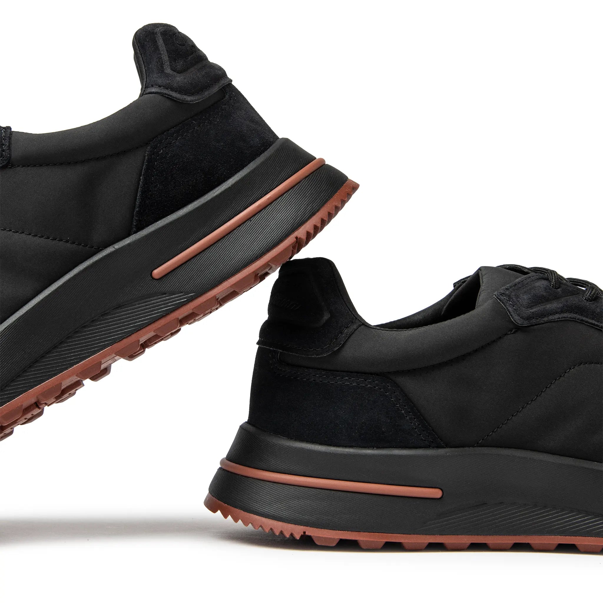 Detailed View of Loro Piana Week End Walk Triple Black Sneaker FAQ2222