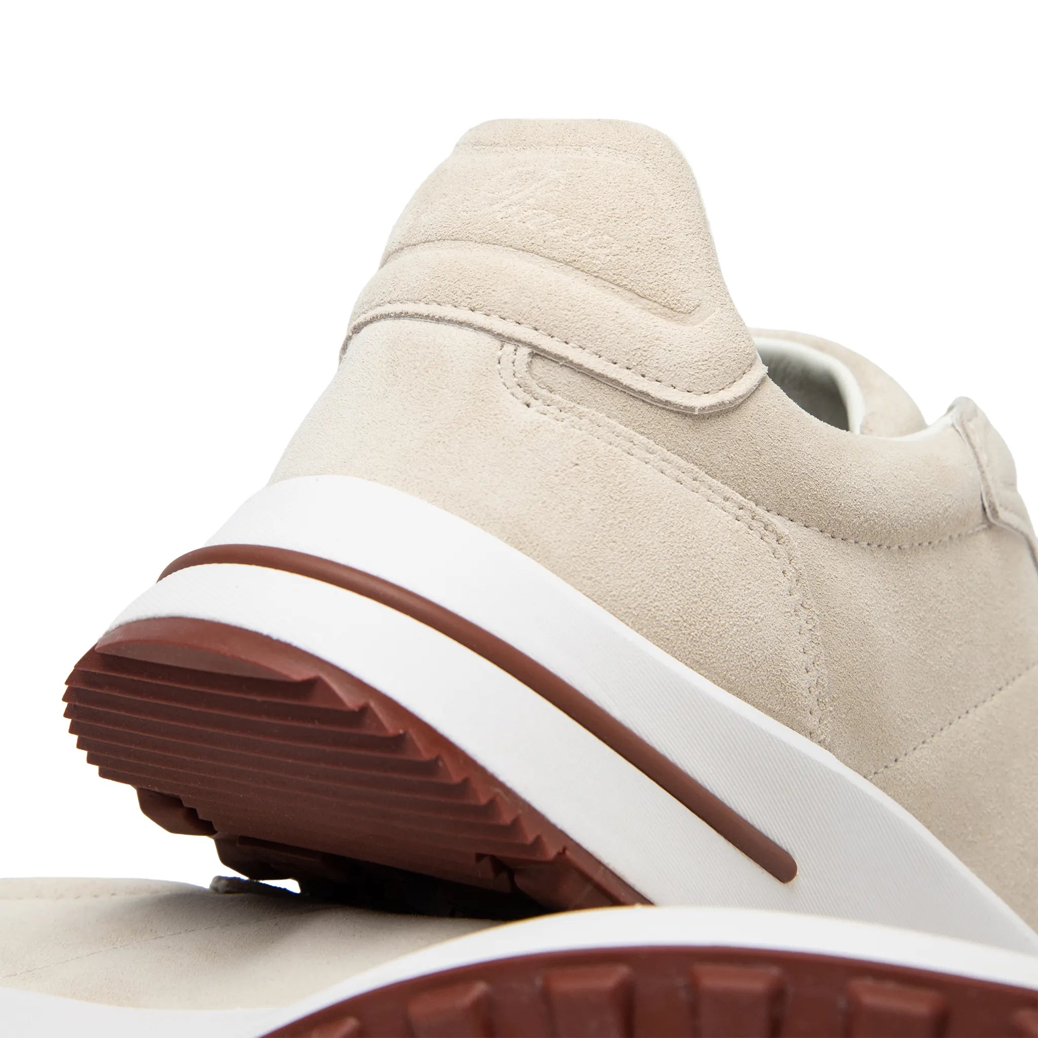 Detailed View of Loro Piana Week End Walk White Oak Sneaker FSM0216_A0V4