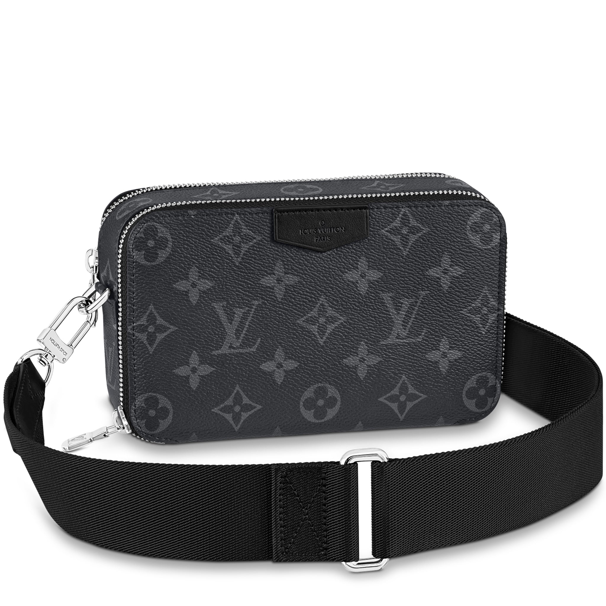Louis Vuitton Alpha Wearable Wallet, Black, Free
