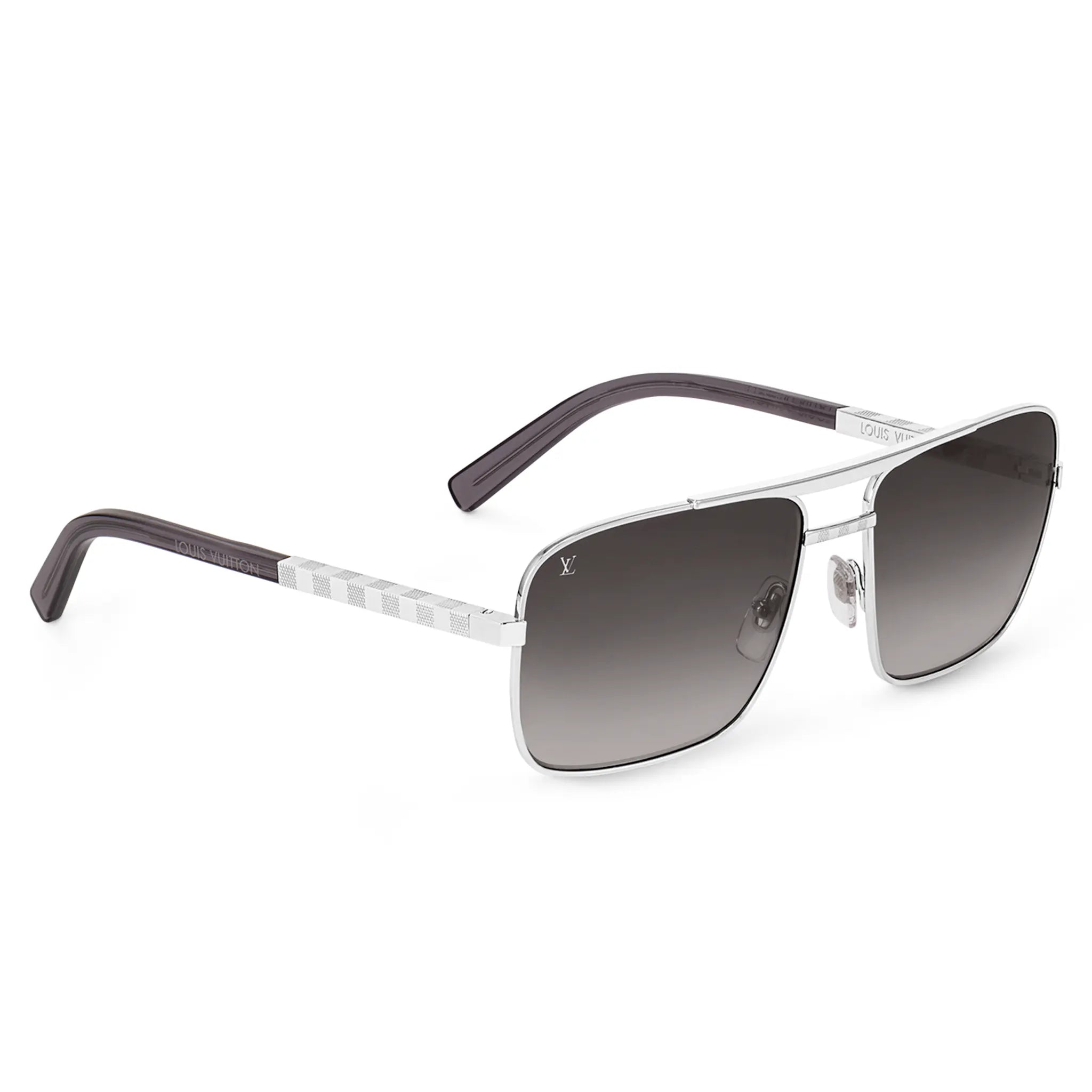 Front Side View of Louis Vuitton Attitude Silver Sunglasses