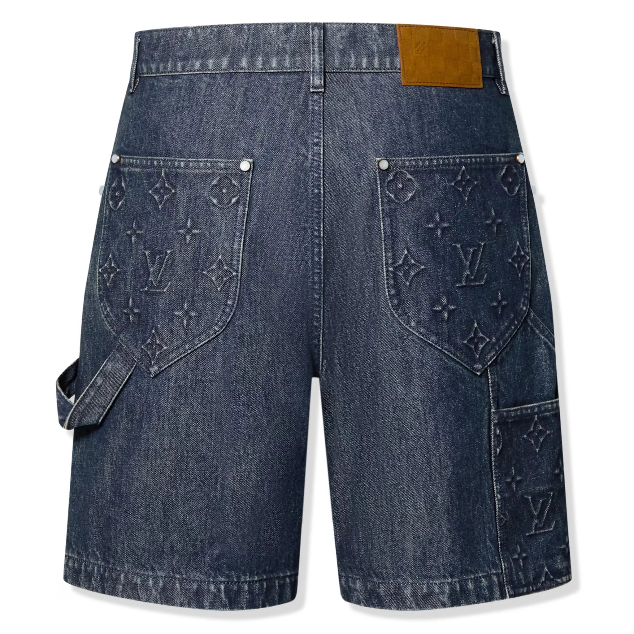 Back view of Louis Vuitton Denim Workwear Shorts