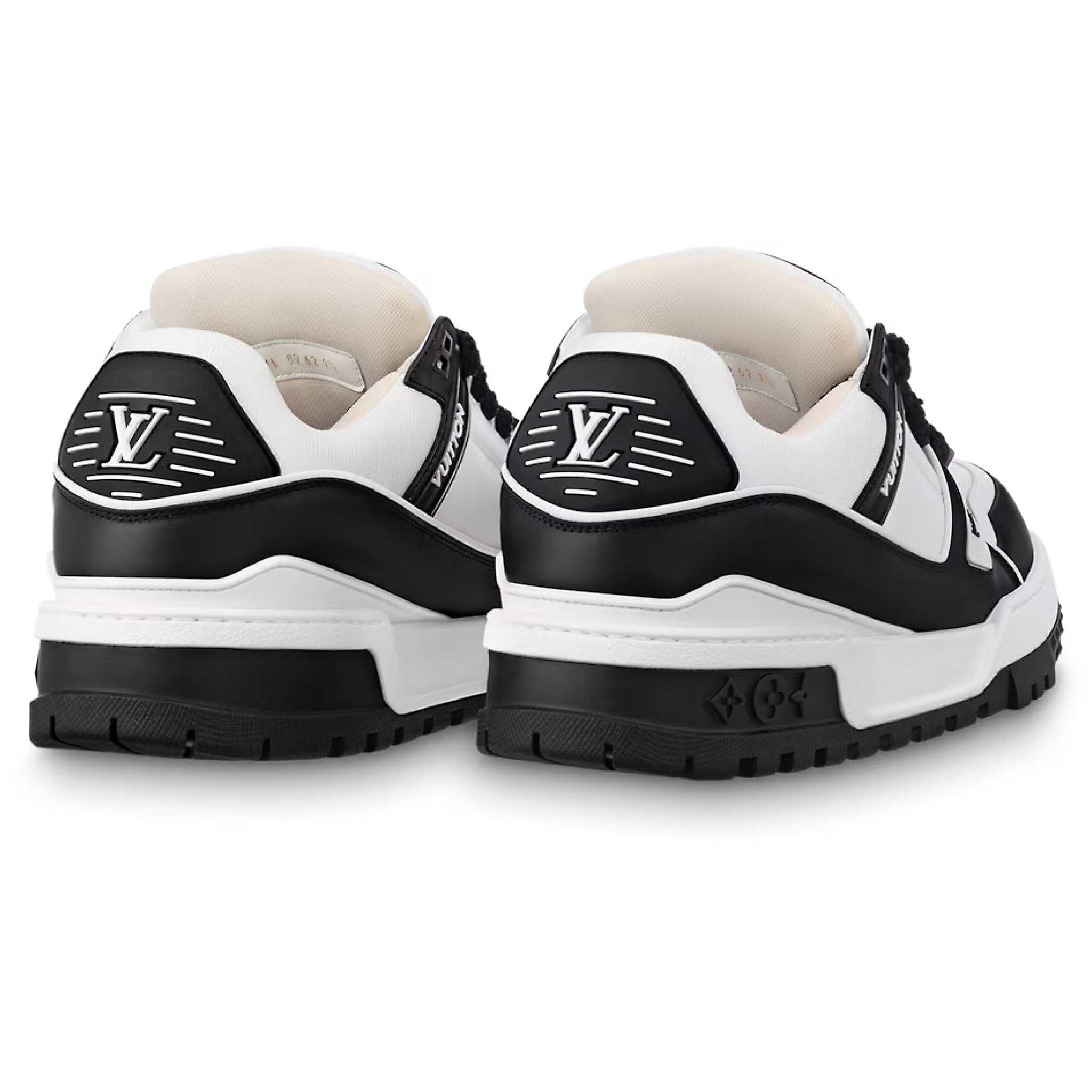 Back view of Louis Vuitton LV Maxi Trainer Black Sneaker 1ABZQ6