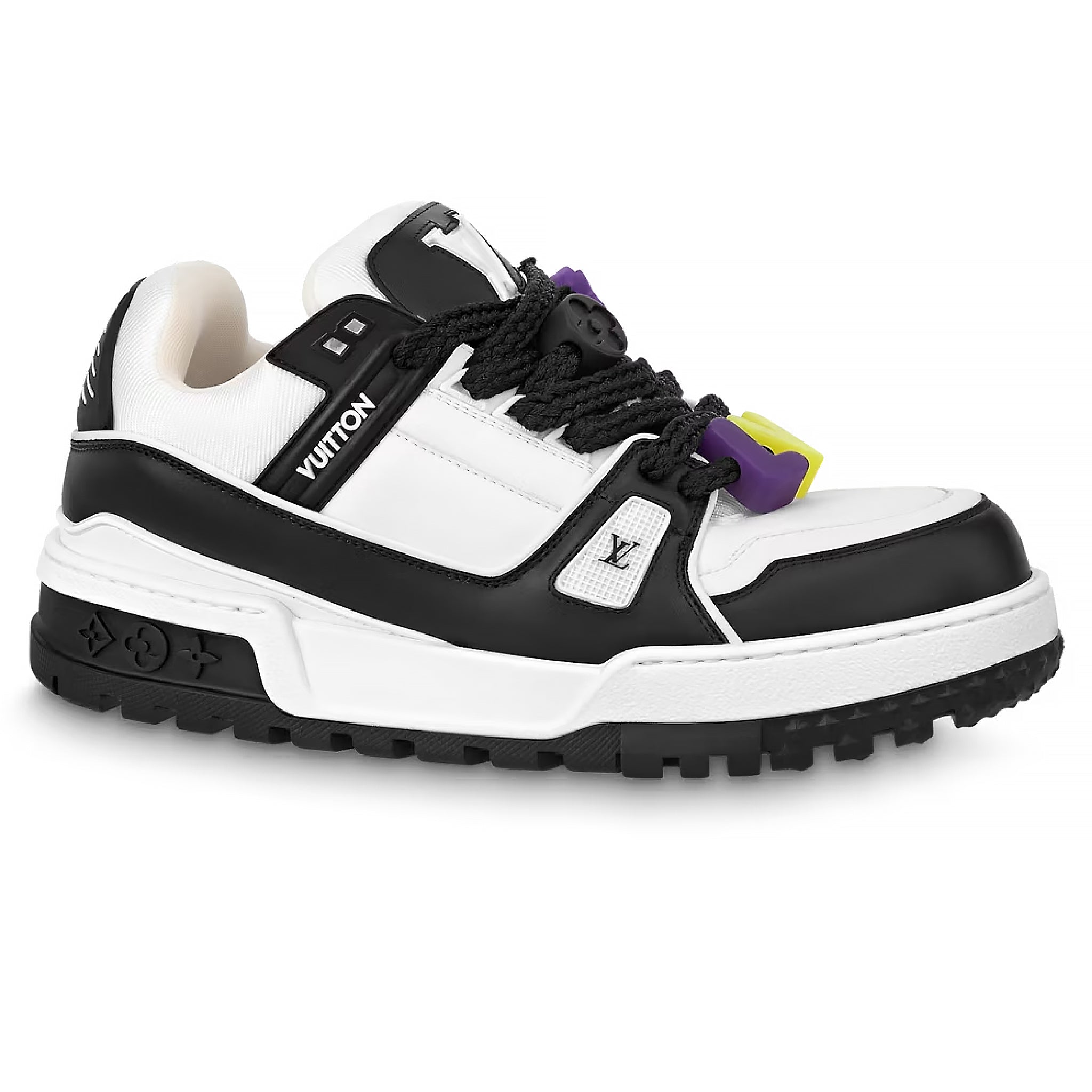 lv sneaker black and white