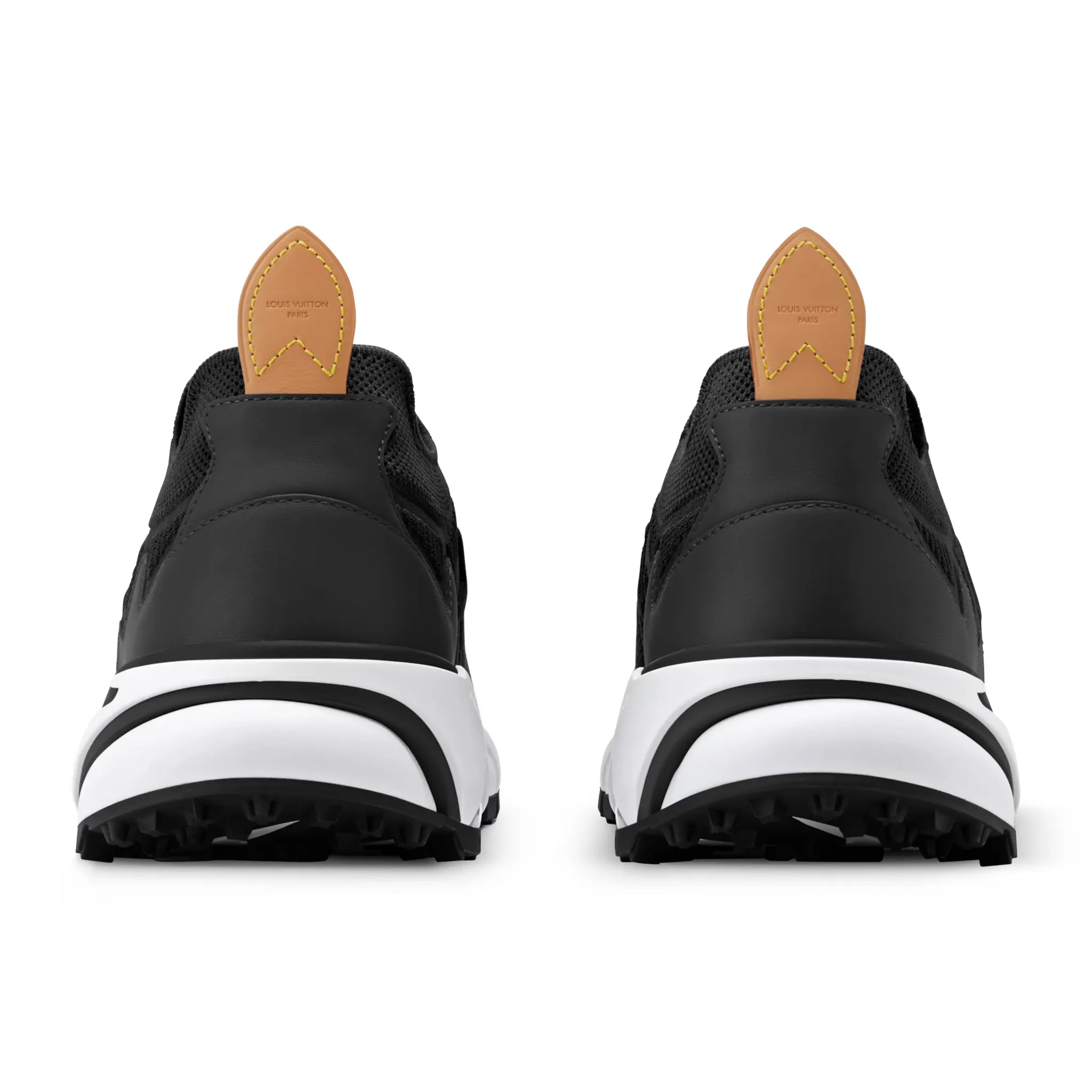 Back View of Louis Vuitton LV Runner Tatic Black Sneaker 1AILIS