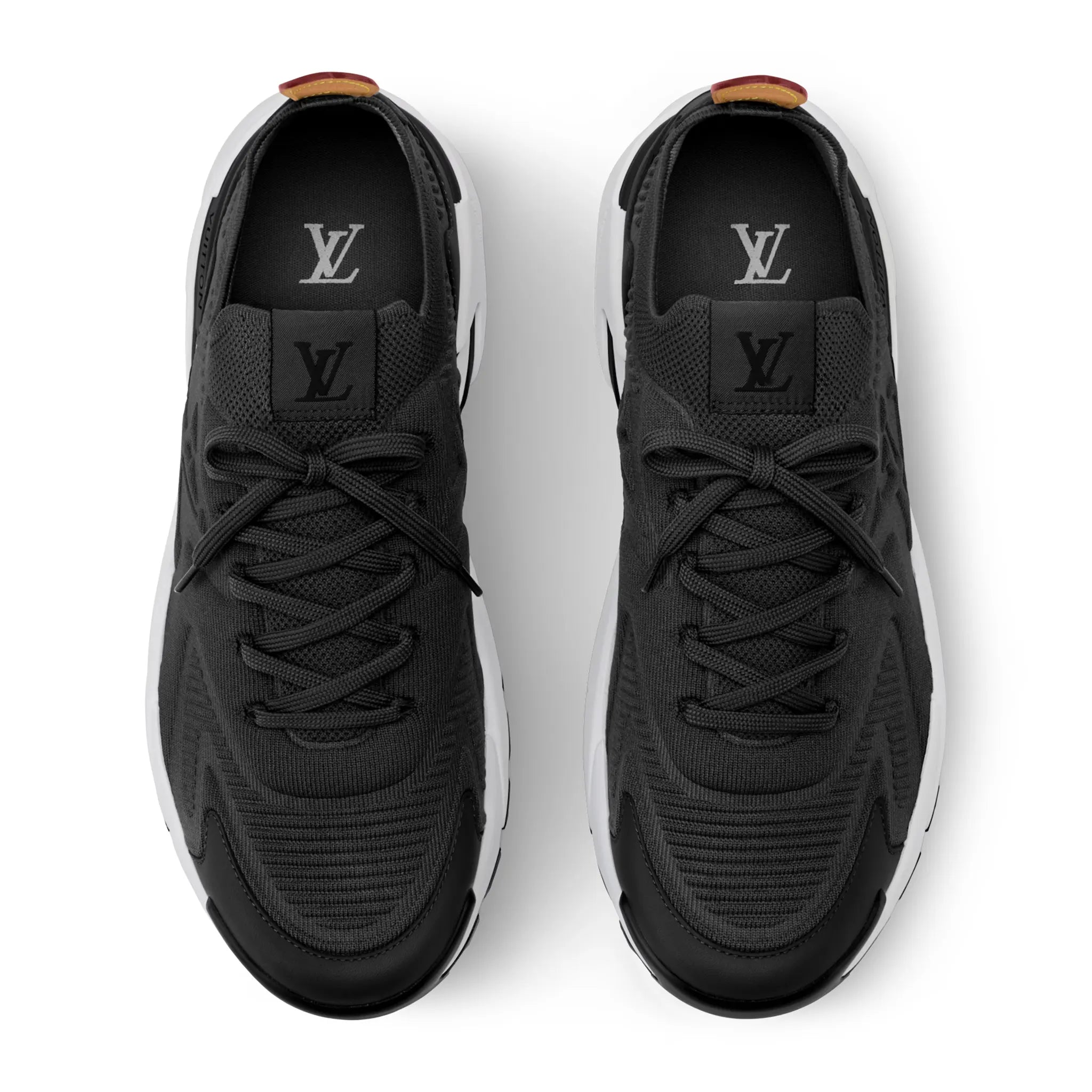 Upper View of Louis Vuitton LV Runner Tatic Black Sneaker 1AILIS