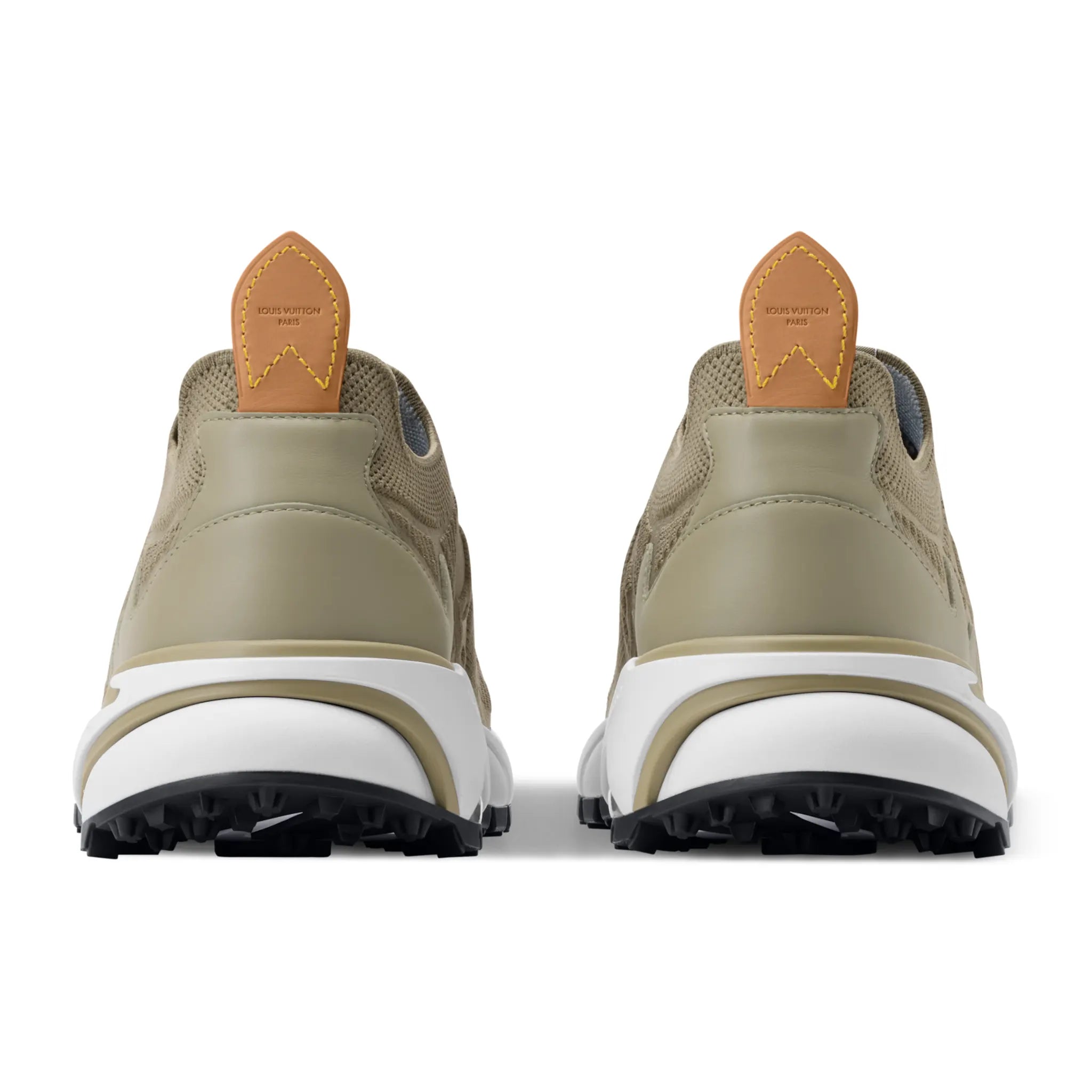 Back View of Louis Vuitton LV Runner Tatic Khaki Sneaker NVPROD6360116V