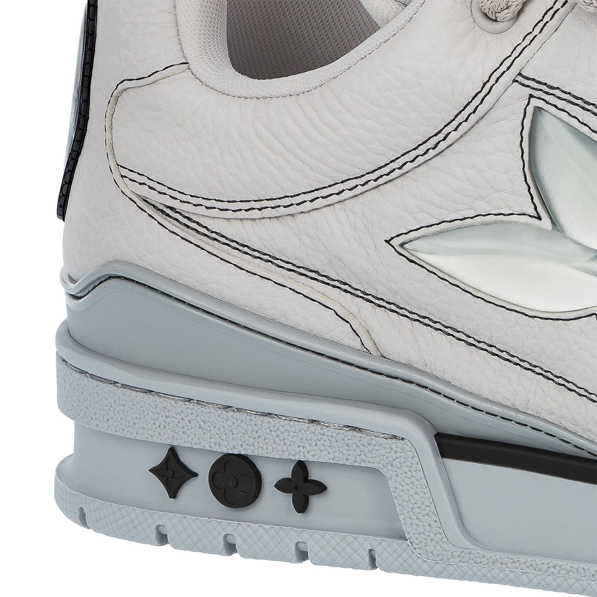 Heel of Louis Vuitton LV Skate Trainer Grey Sneaker 1ABZ5T