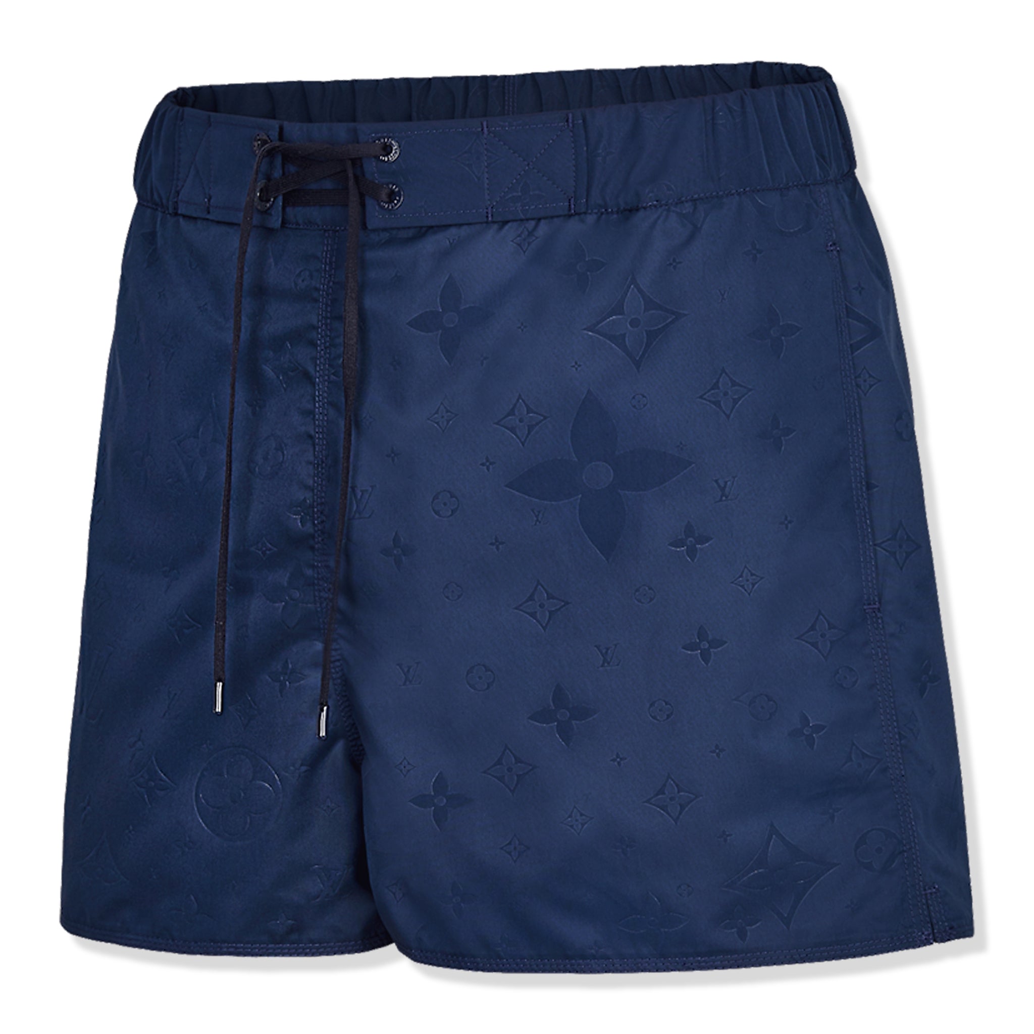 Image of Pre Owned - Louis Vuitton Monogram 3D Pocket Blue Board Shorts