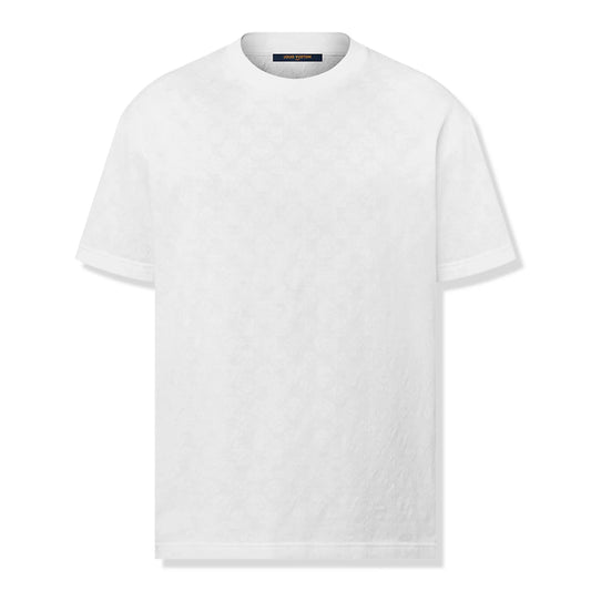 Louis Vuitton Monogram Fil Coupe Cotton White T Shirt