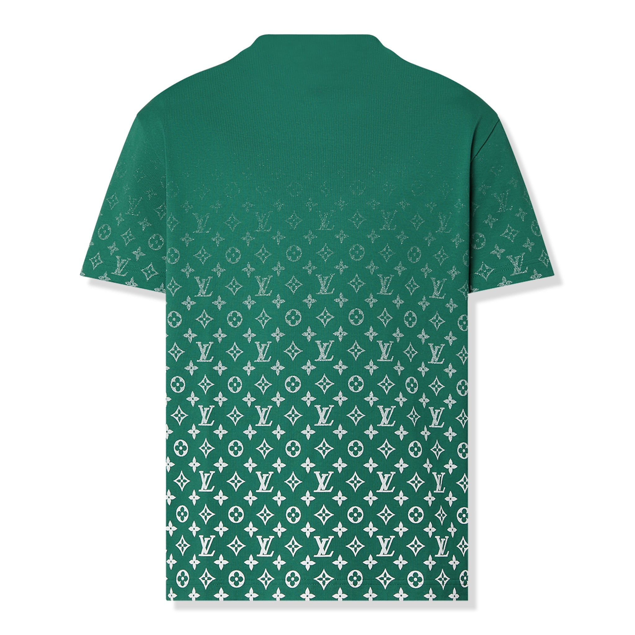 Image of Louis Vuitton Monogram Gradient Cotton Green T Shirt