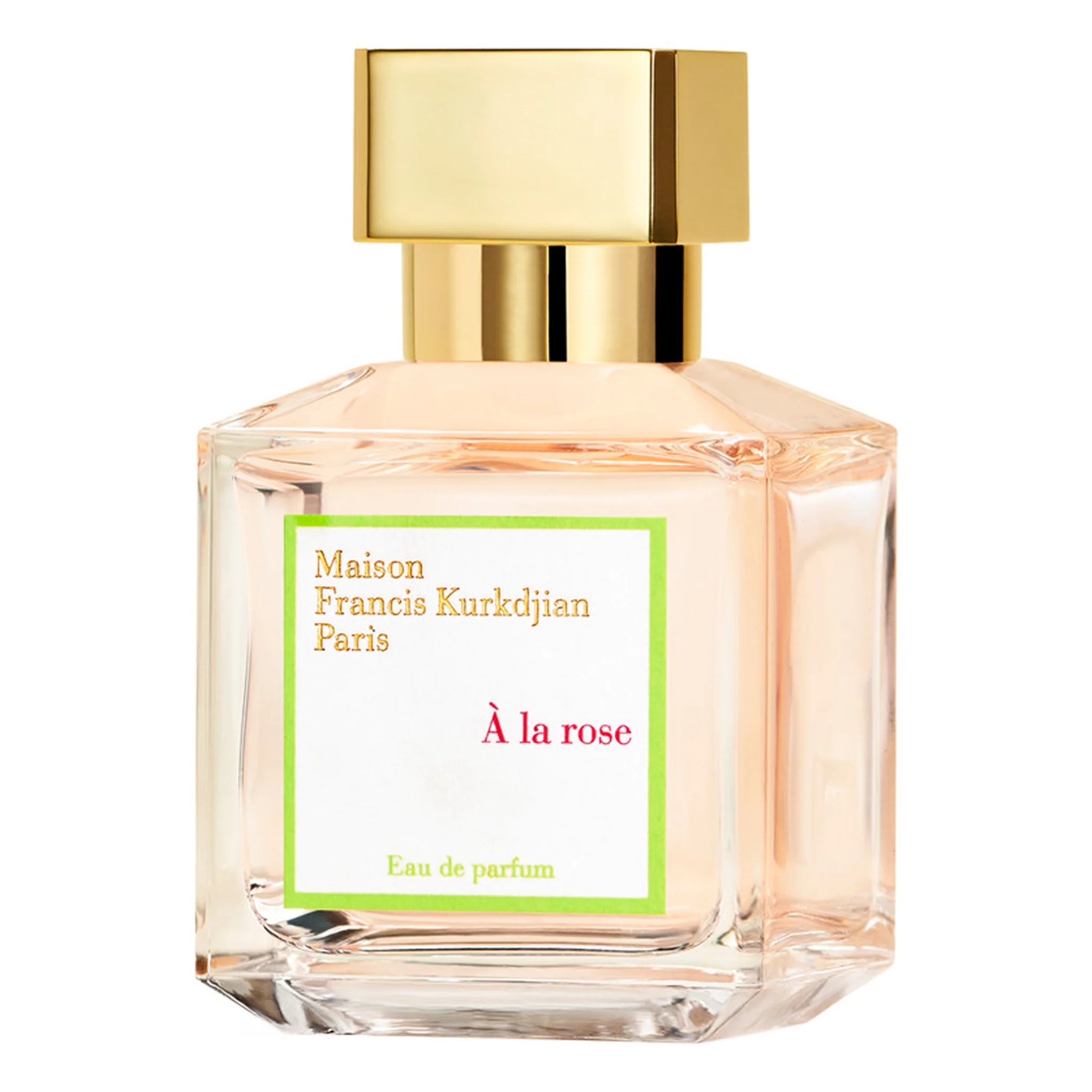 Front view of Maison Francis Kurkdjian A La Rose Eau De Parfum 70ml