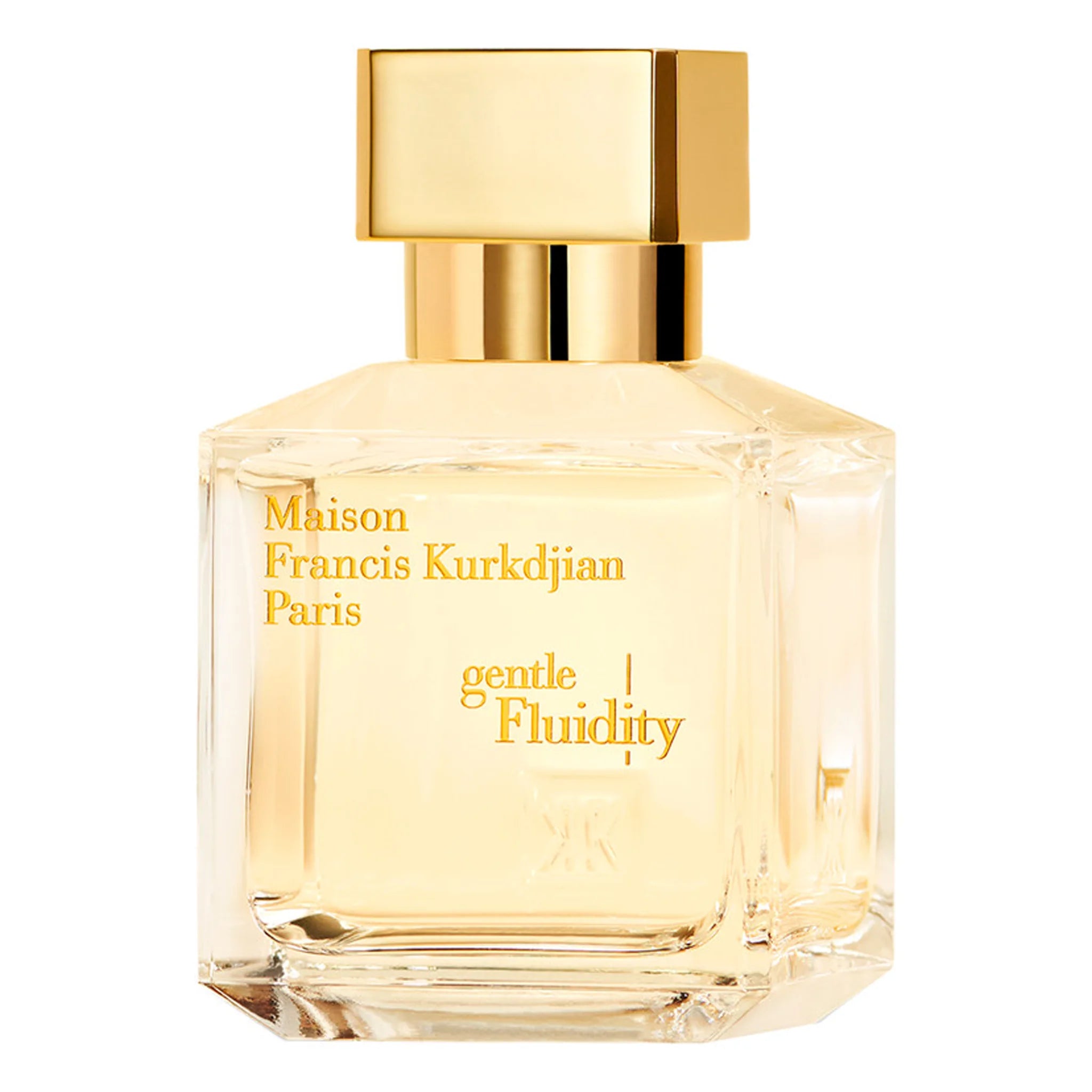 Front view of Maison Francis Kurkdjian Gentle Fluidity Gold Eau De Parfum 70ml