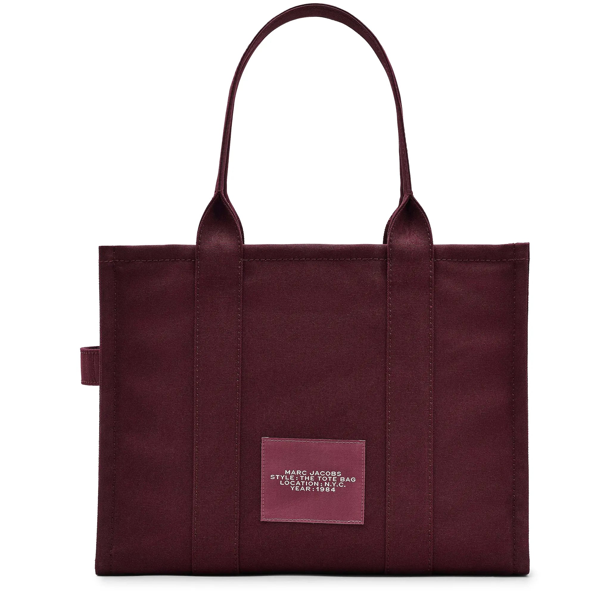 Back View of Mark Jacobs Large Dark Plum Tote Bag M0016156