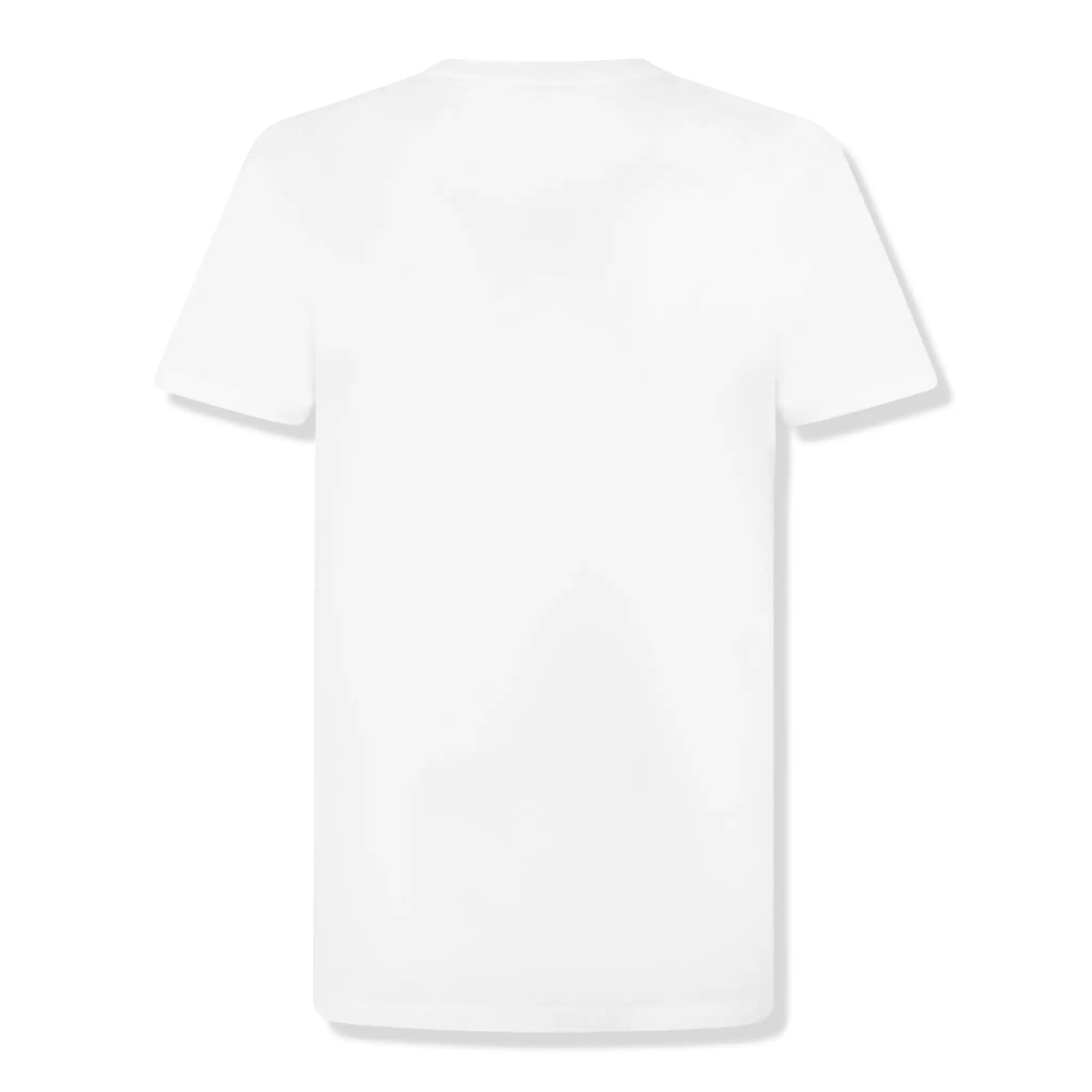 Back View of Moncler Double Logo White T Shirt K10918C000768390Y001