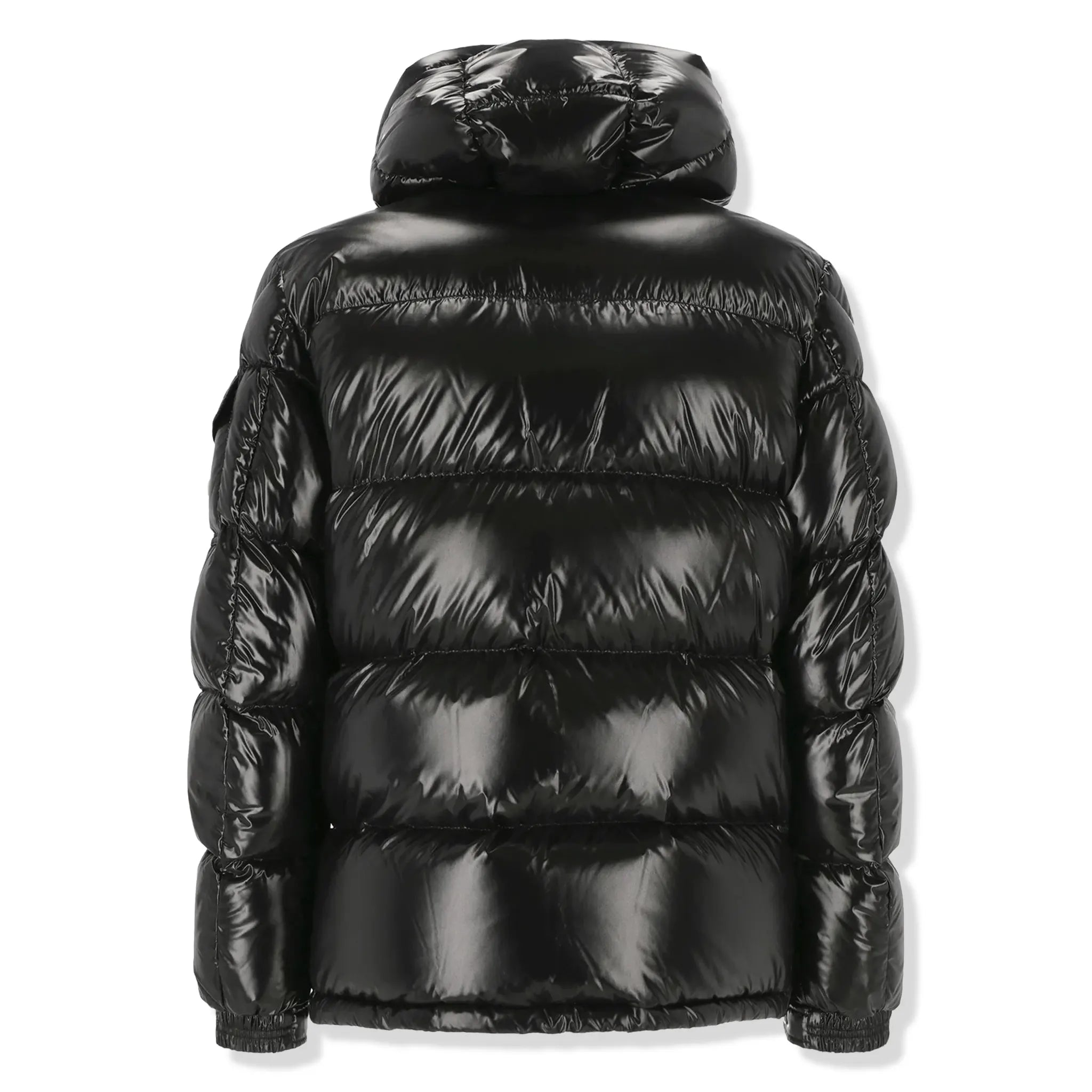 Back View of Moncler Ecrins Padded Down Black Jacket G20911A0016868950