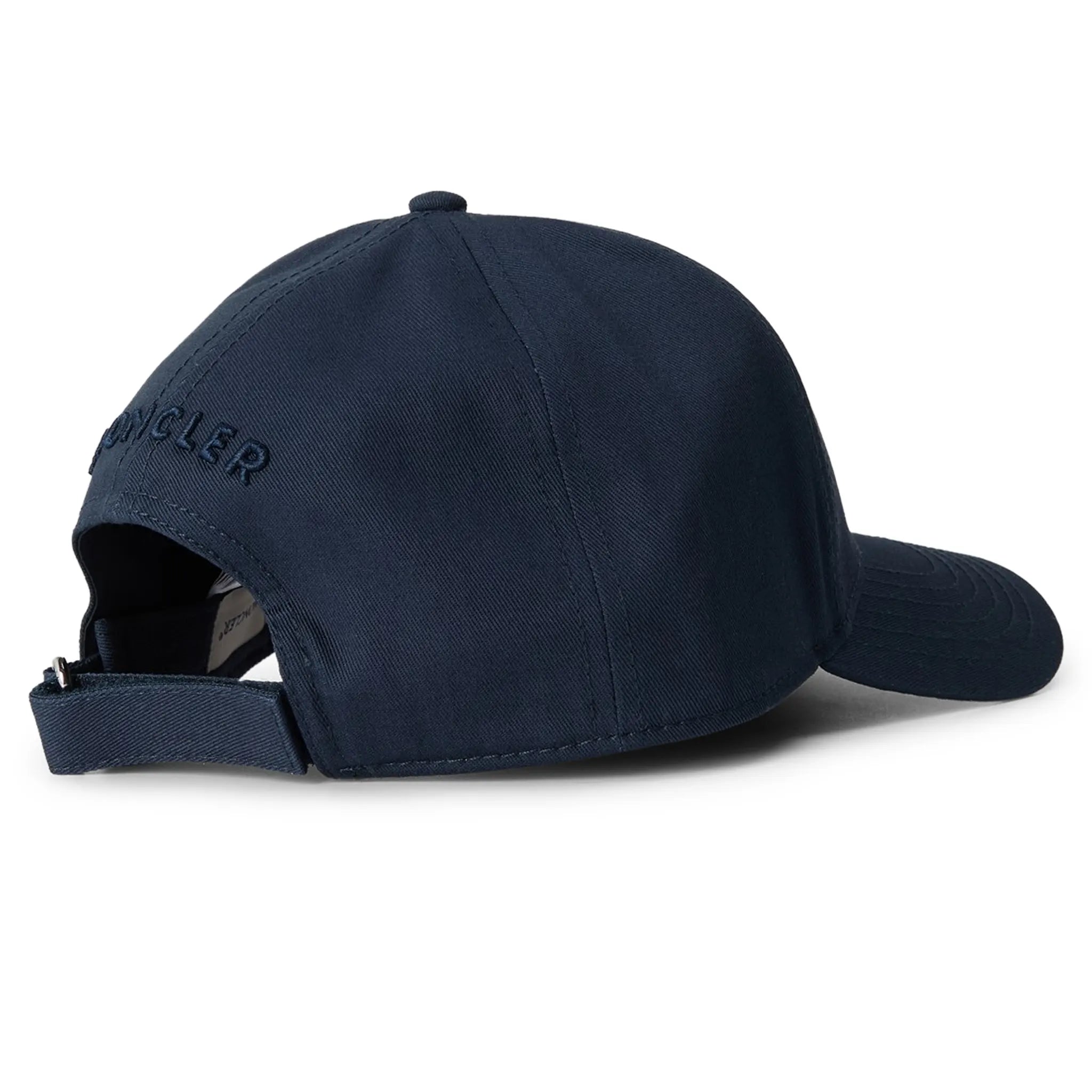 Back view of Moncler Gabardine Baseball Navy Blue Cap K10913B0003904863778