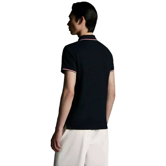 Moncler Maglia Black Polo Shirt