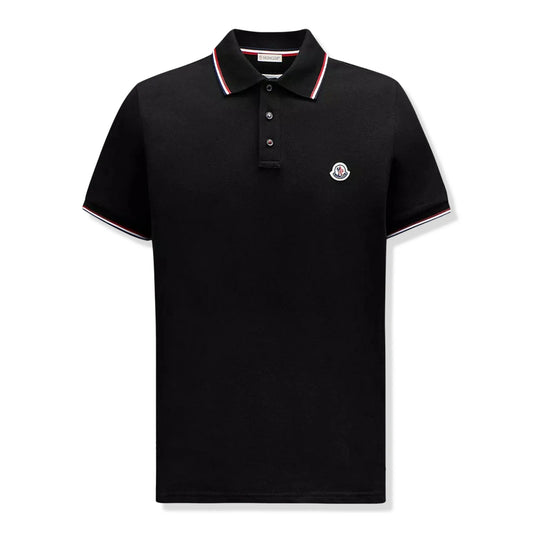 Moncler Maglia Black Polo Shirt