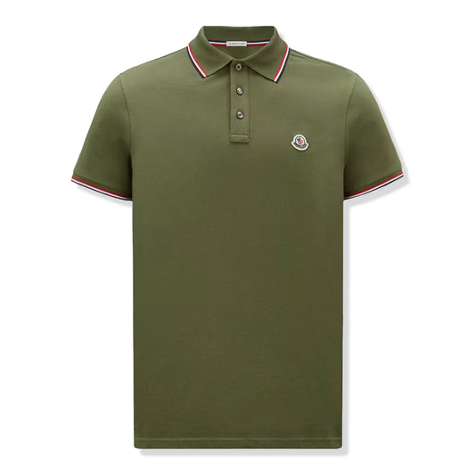 Moncler Maglia Dark Green Polo Shirt