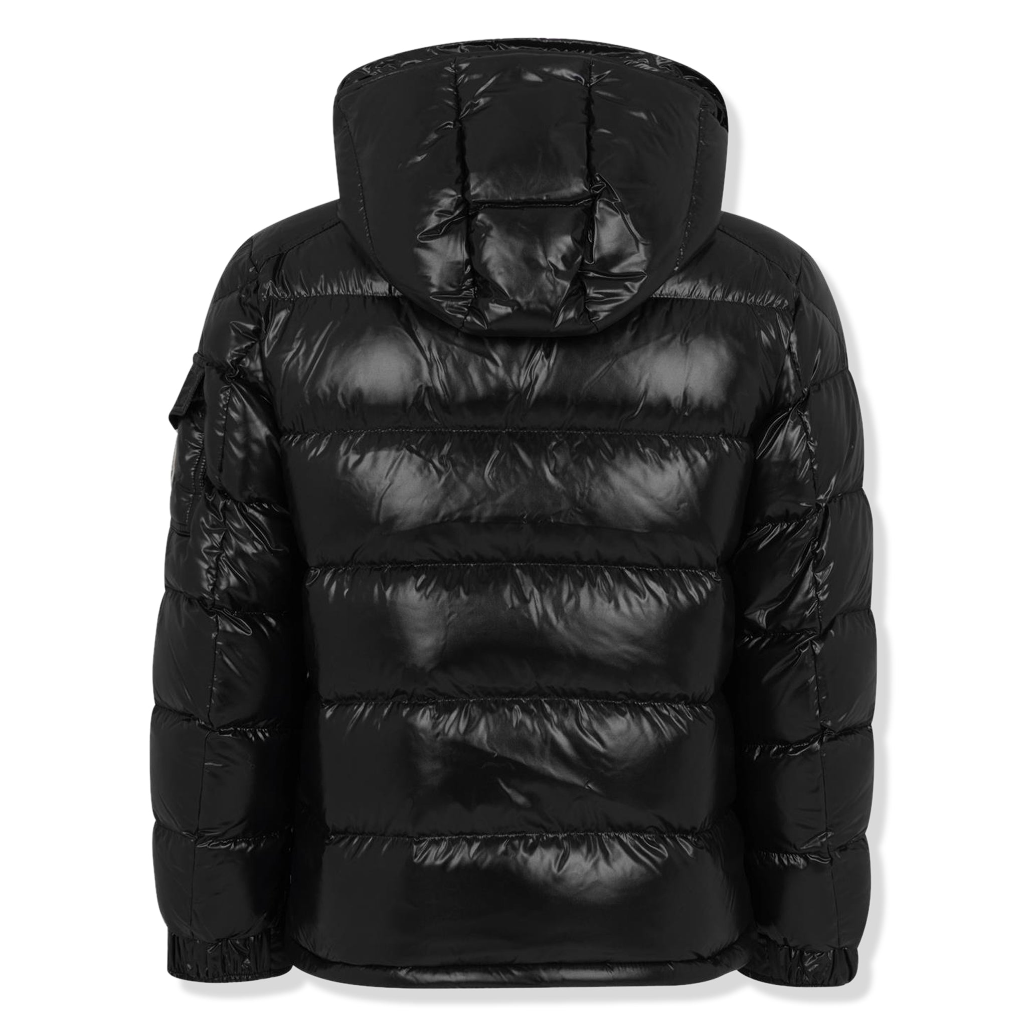Back view of Moncler Maya Padded Down Black Jacket I20911A5360068950999