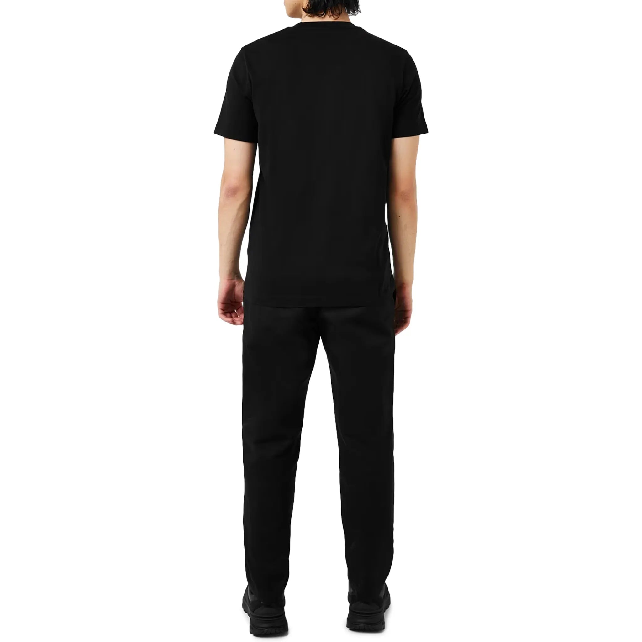 Model Back view of Moncler SN00 3 pack Black T Shirt J10918C00025829H8
