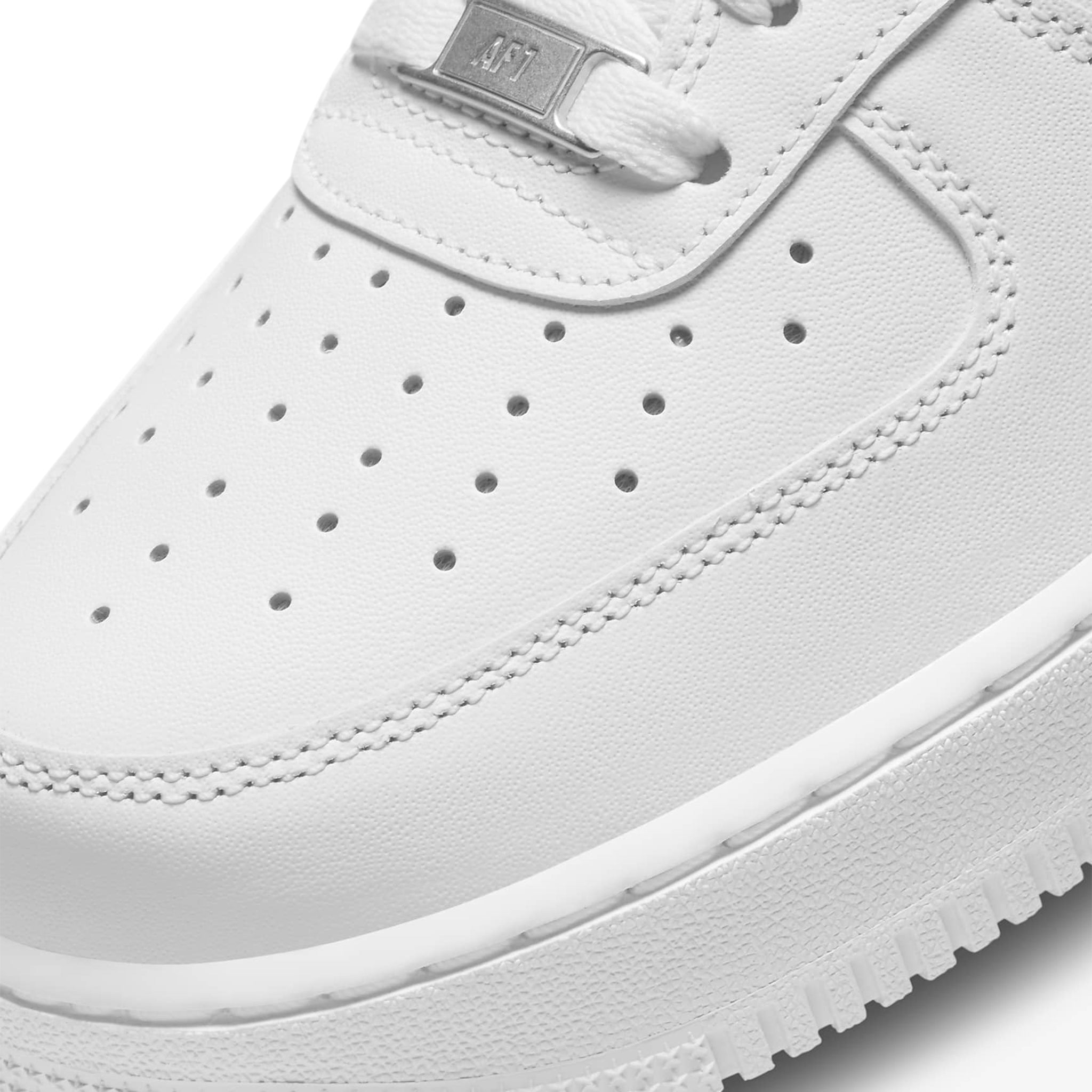 Toe box view of Nike Air Force 1 Low '07 White
