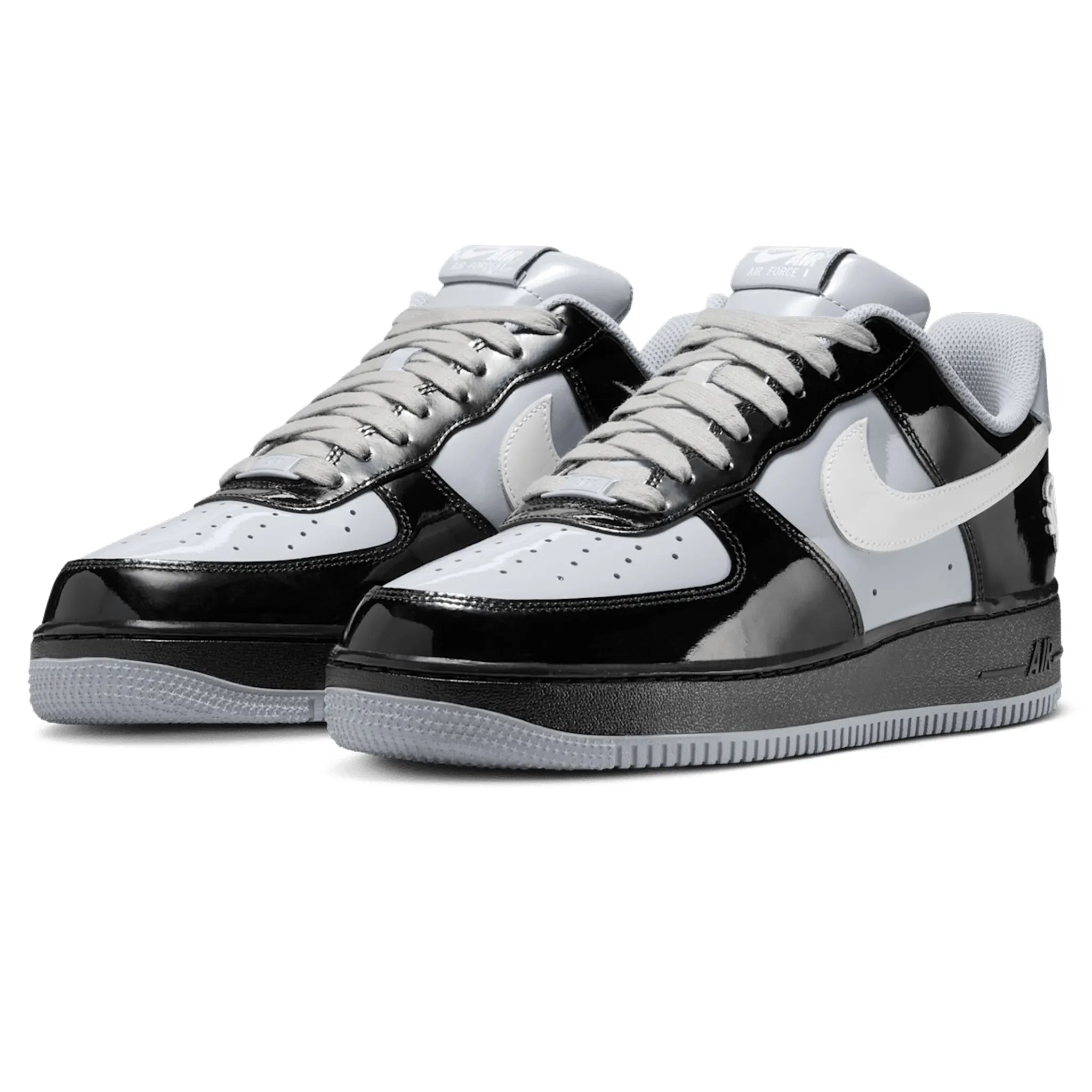 Front Side View of Nike Air Force 1 Low x Central Cee x Syna White Smoke Grey