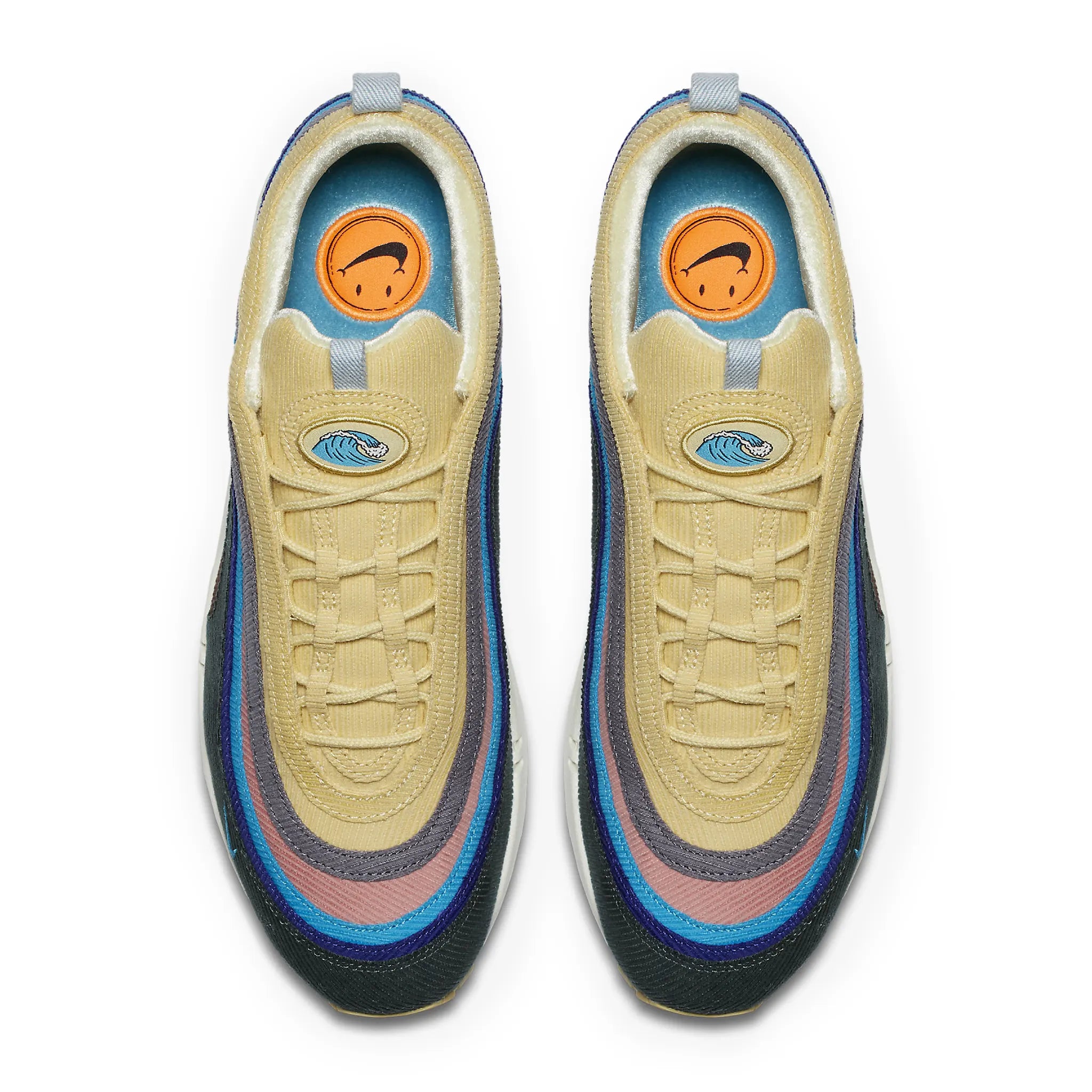 Top down View of Nike Air max 1/97 Sean Wotherspoon