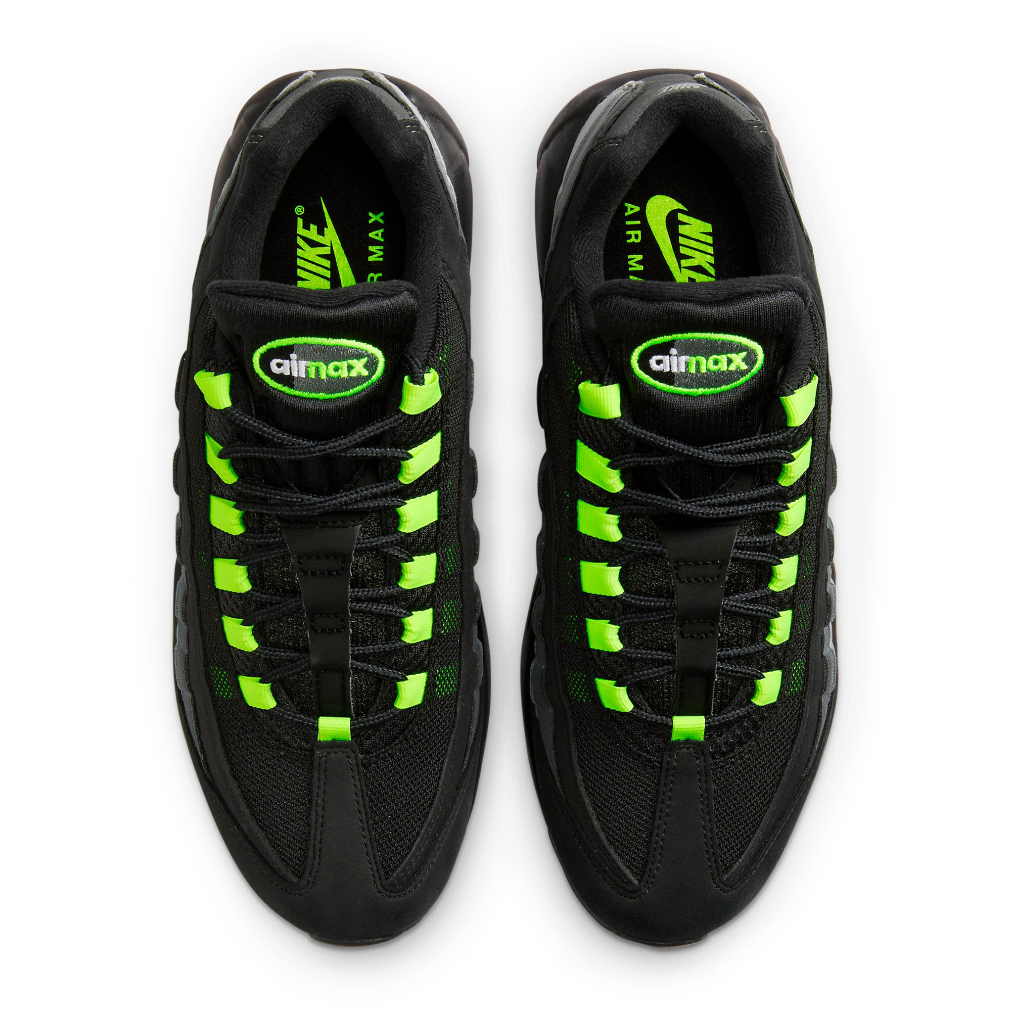 Top view of Nike Air Max 95 Black Neon FV4710-001