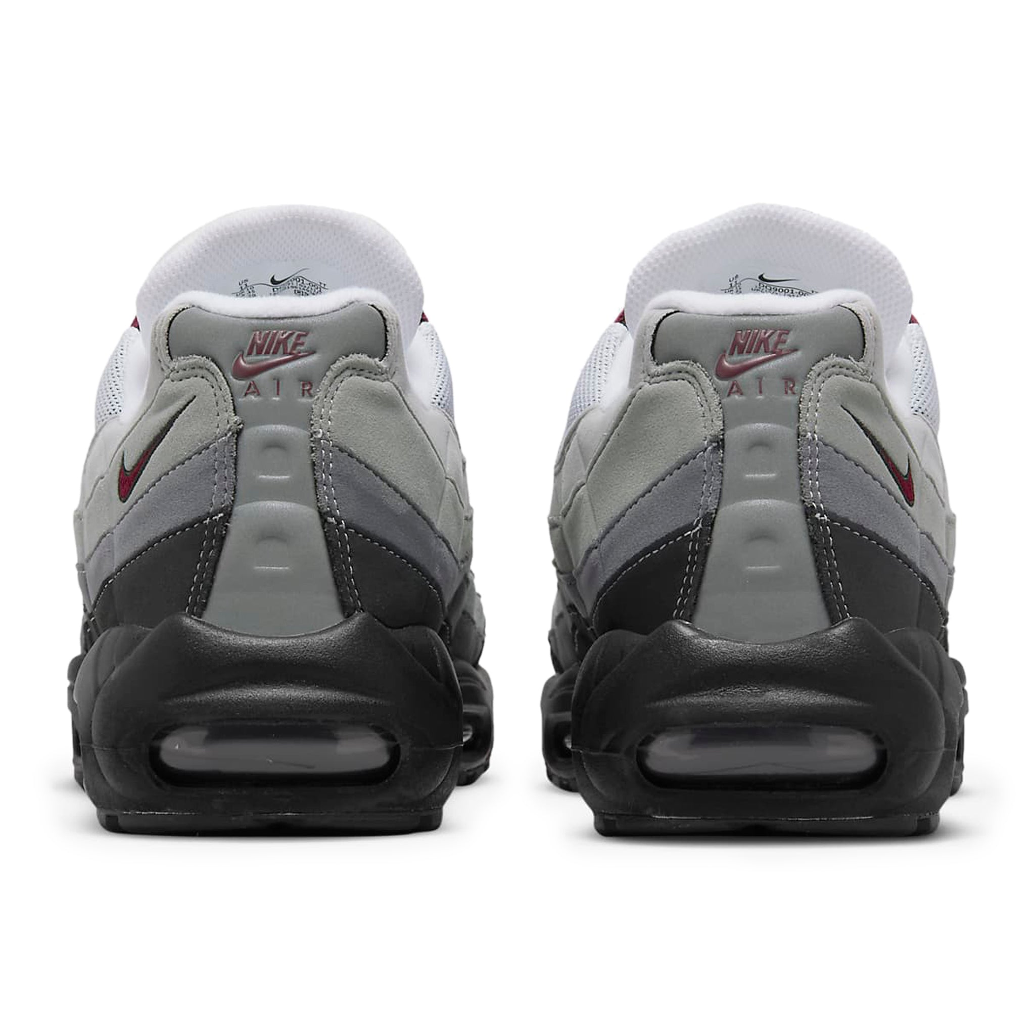 Heel view of Nike Air Max 95 Dark Beetroot DQ9001-001