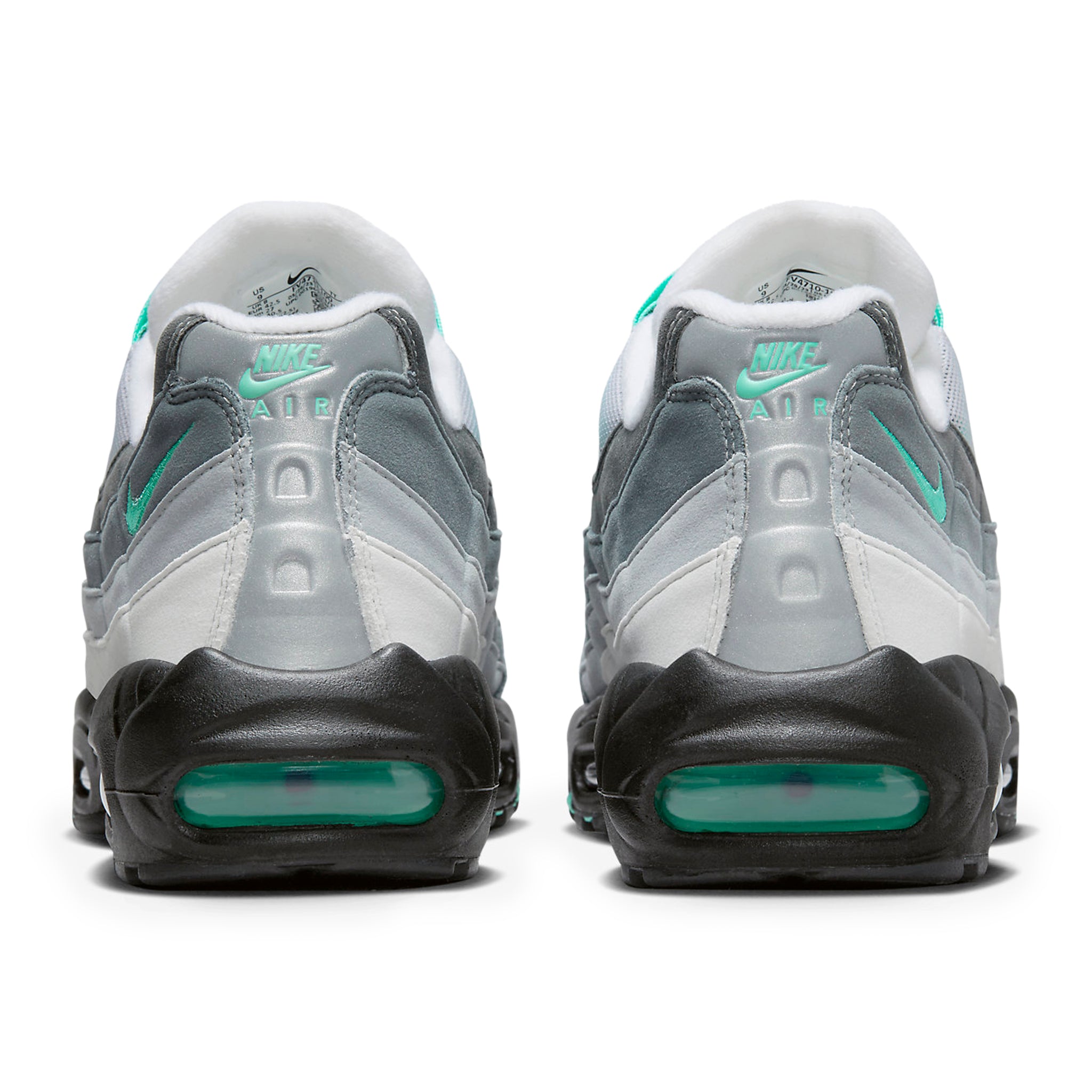Back view of Nike Air Max 95 Hyper Turquoise FV4710-100