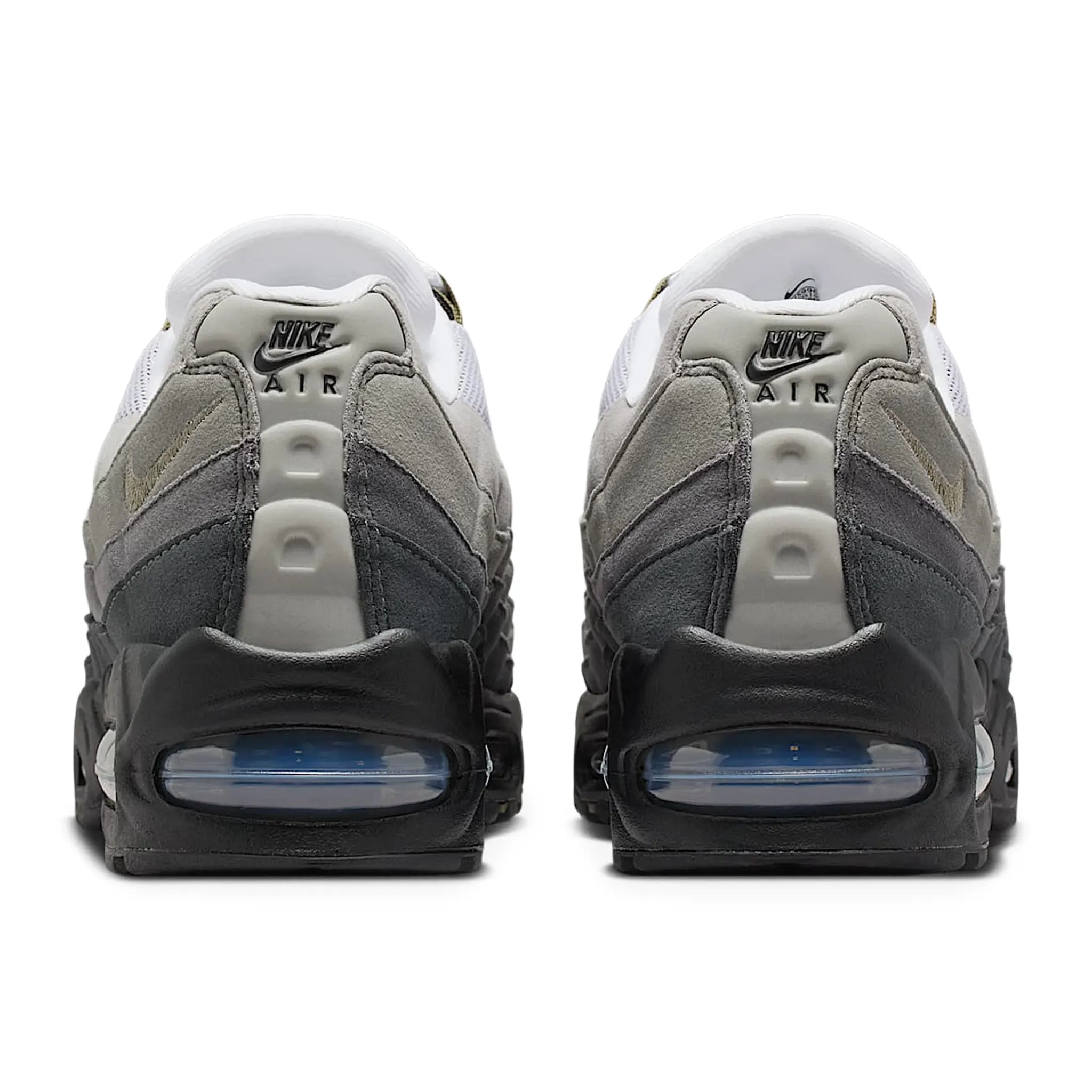 Back View of Nike Air Max 95 OG Big Bubble Black Medium Olive (W) HJ5996-003