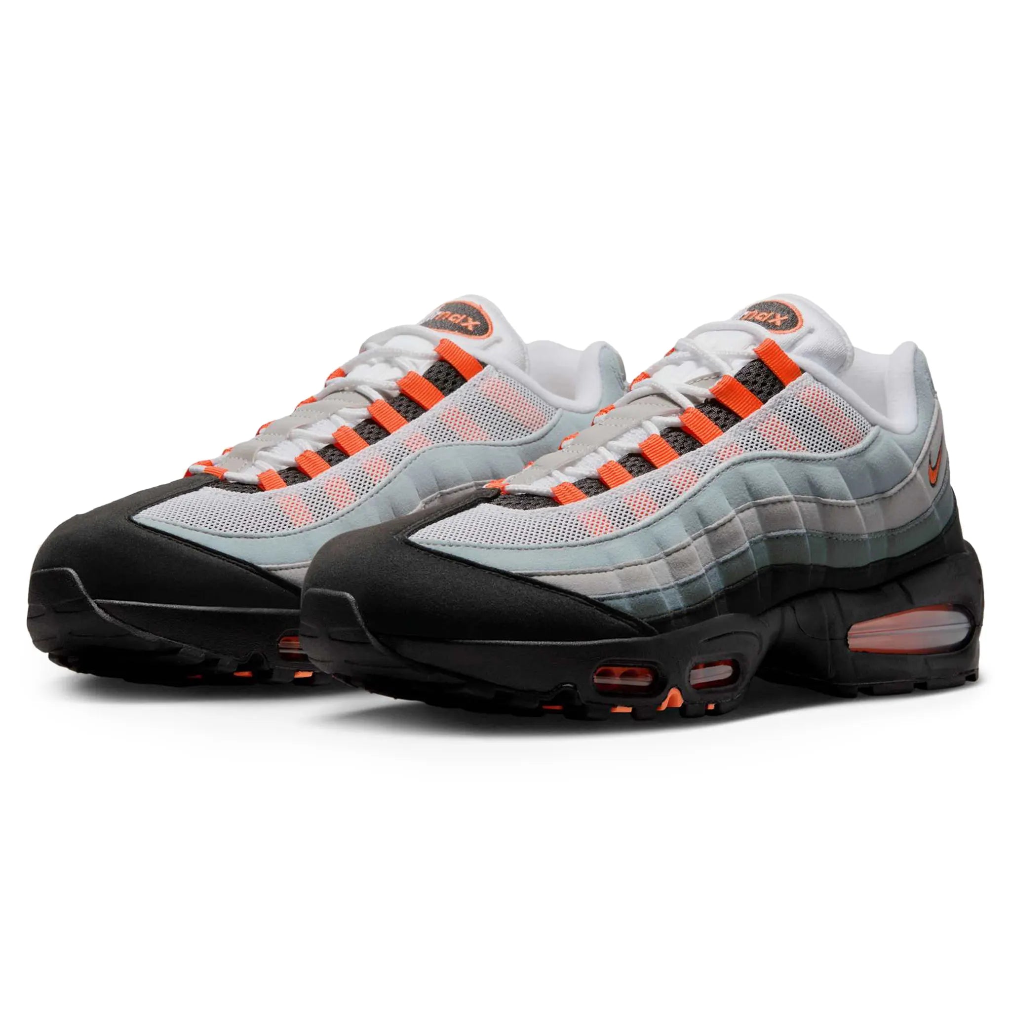Front side View of Nike Air Max 95 OG Big Bubble Bright Mandarin (2025)HM4740-005