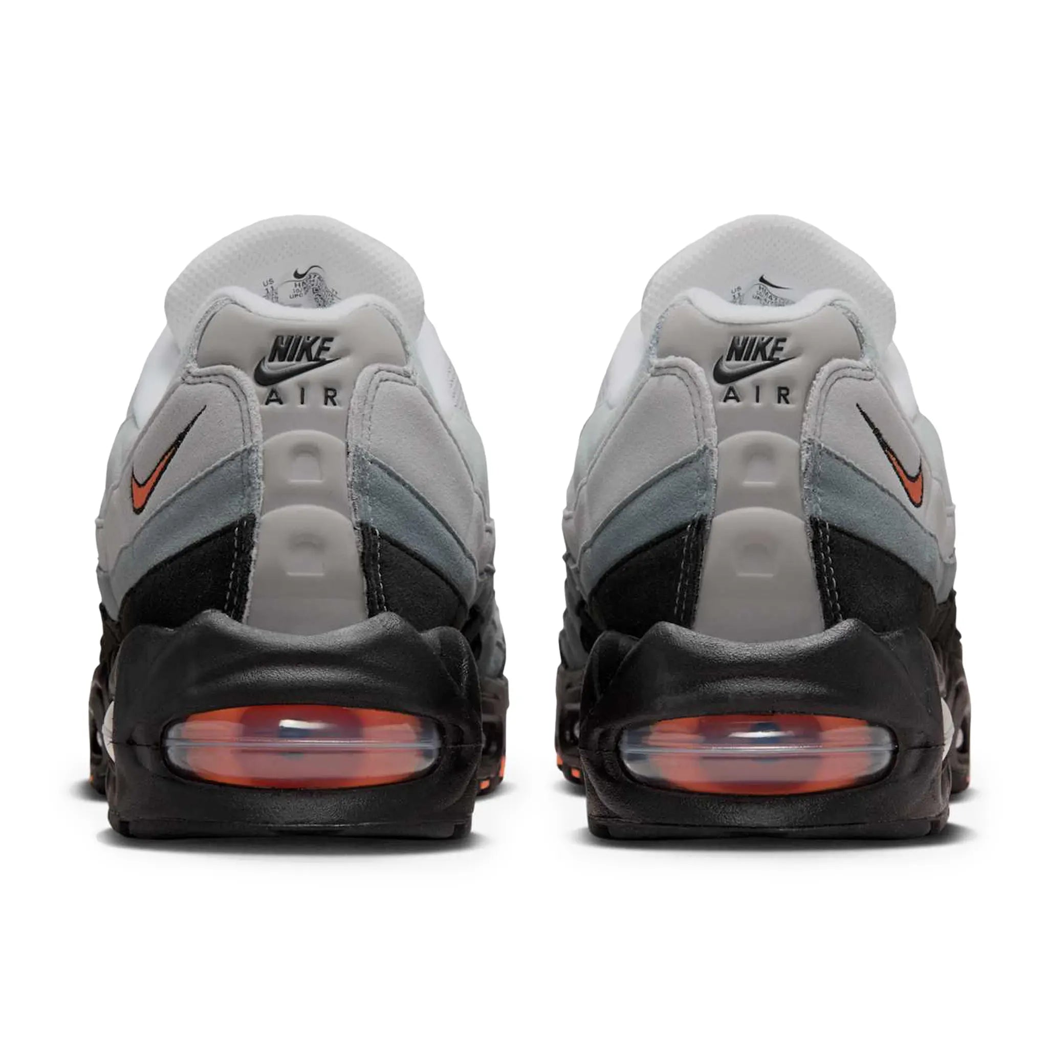 Back View Of Nike Air Max 95 OG Big Bubble Bright Mandarin (2025)HM4740-005