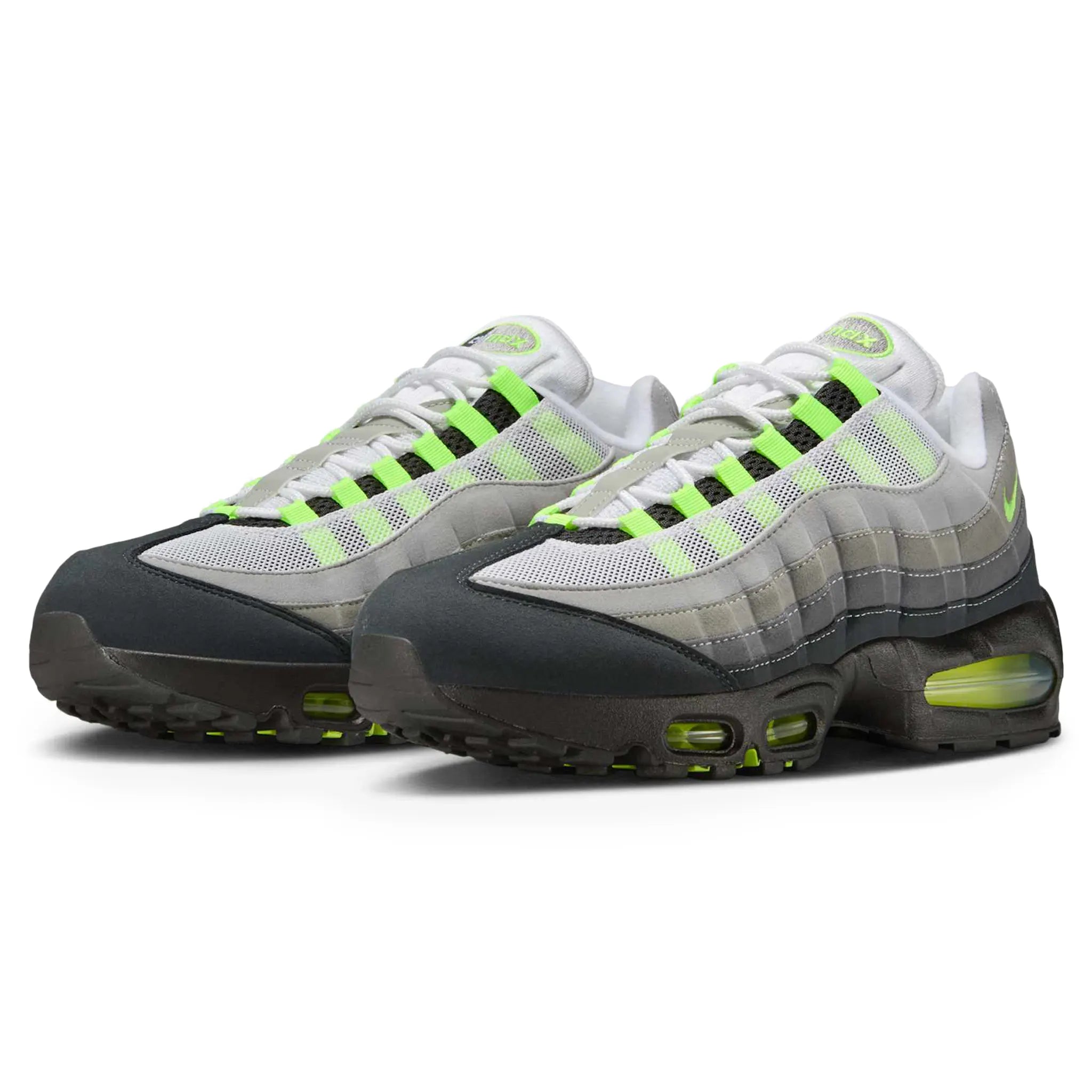 Front side view of Nike Air Max 95 OG Big Bubble Neon (2025)