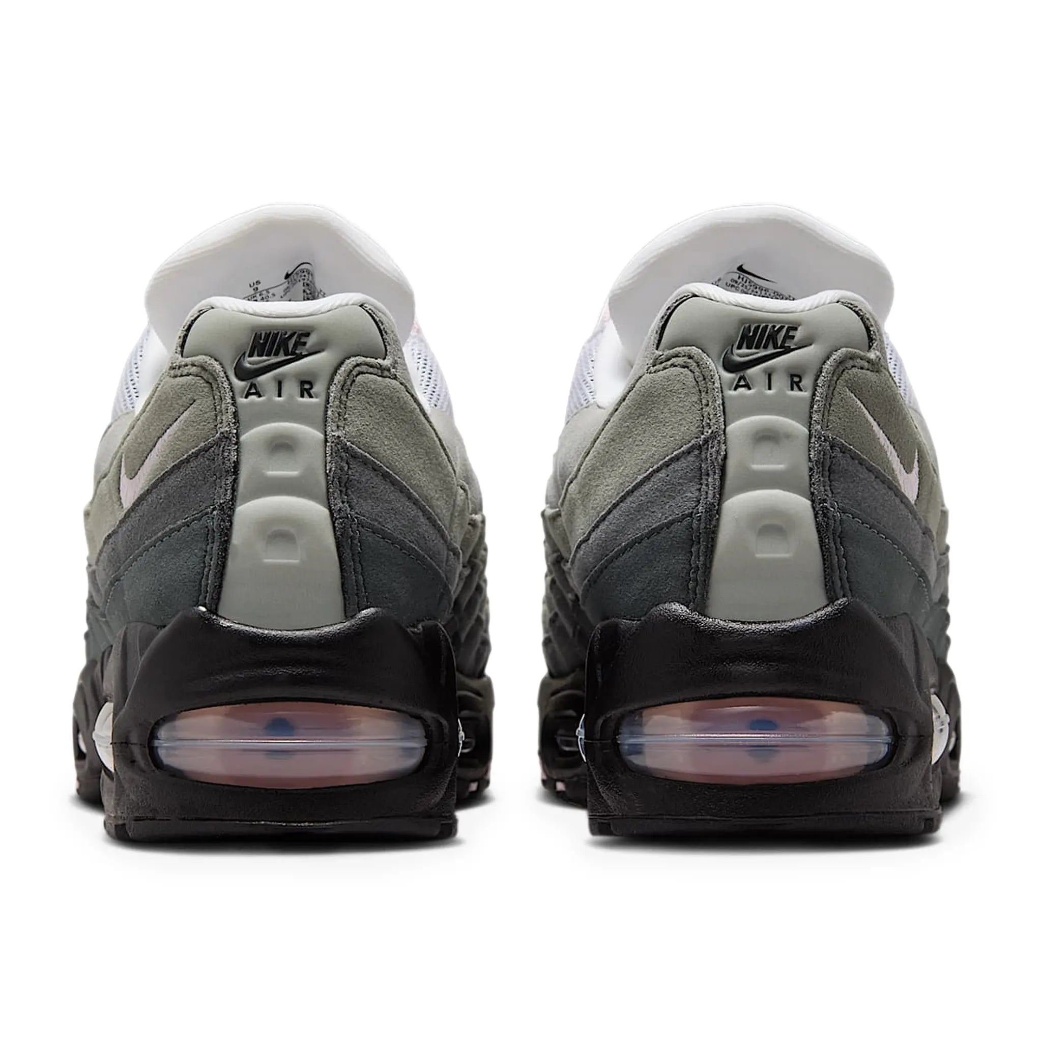 Heel View of Nike Air Max 95 OG Big Bubble Pink Foam (W)