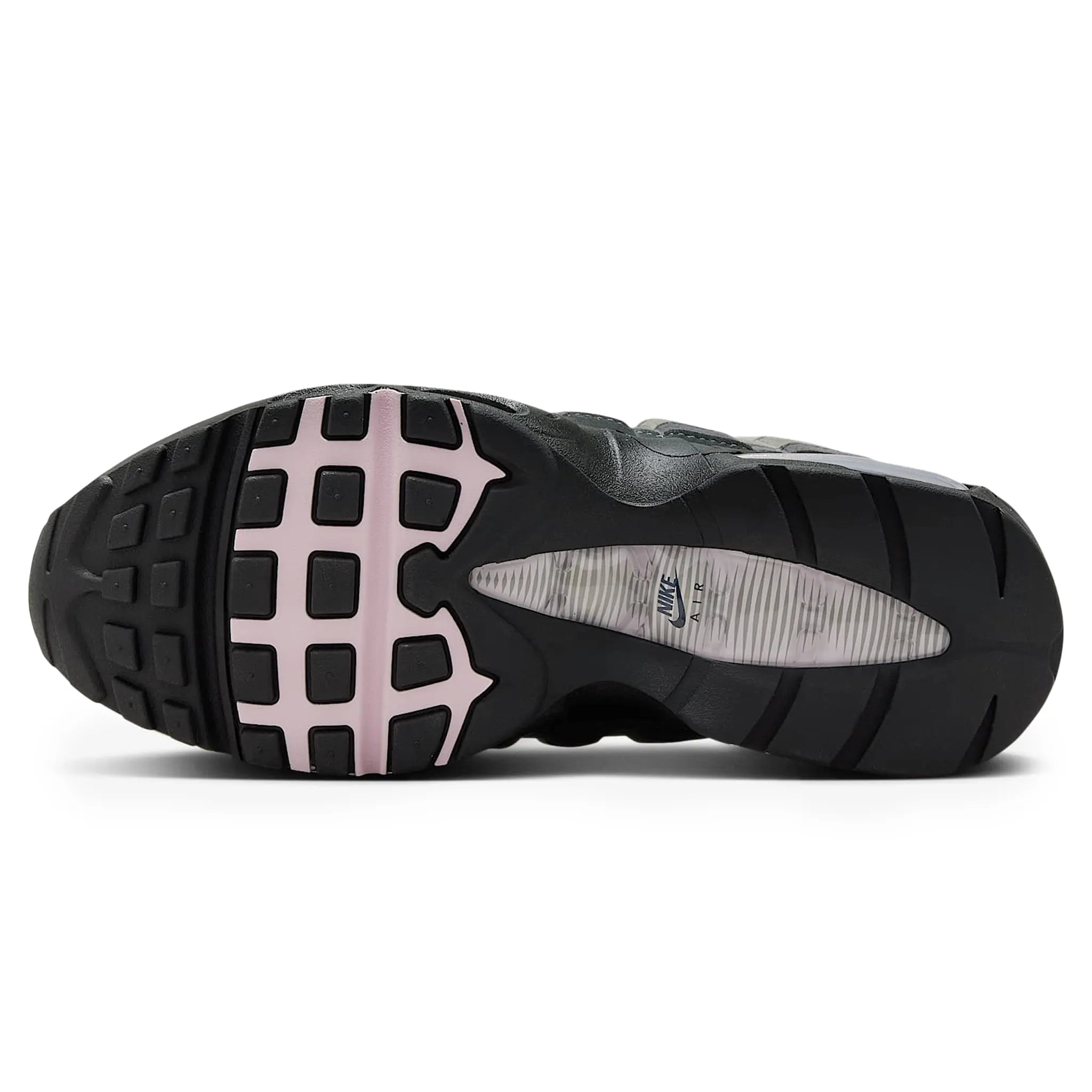 Sole View of Nike Air Max 95 OG Big Bubble Pink Foam (W)