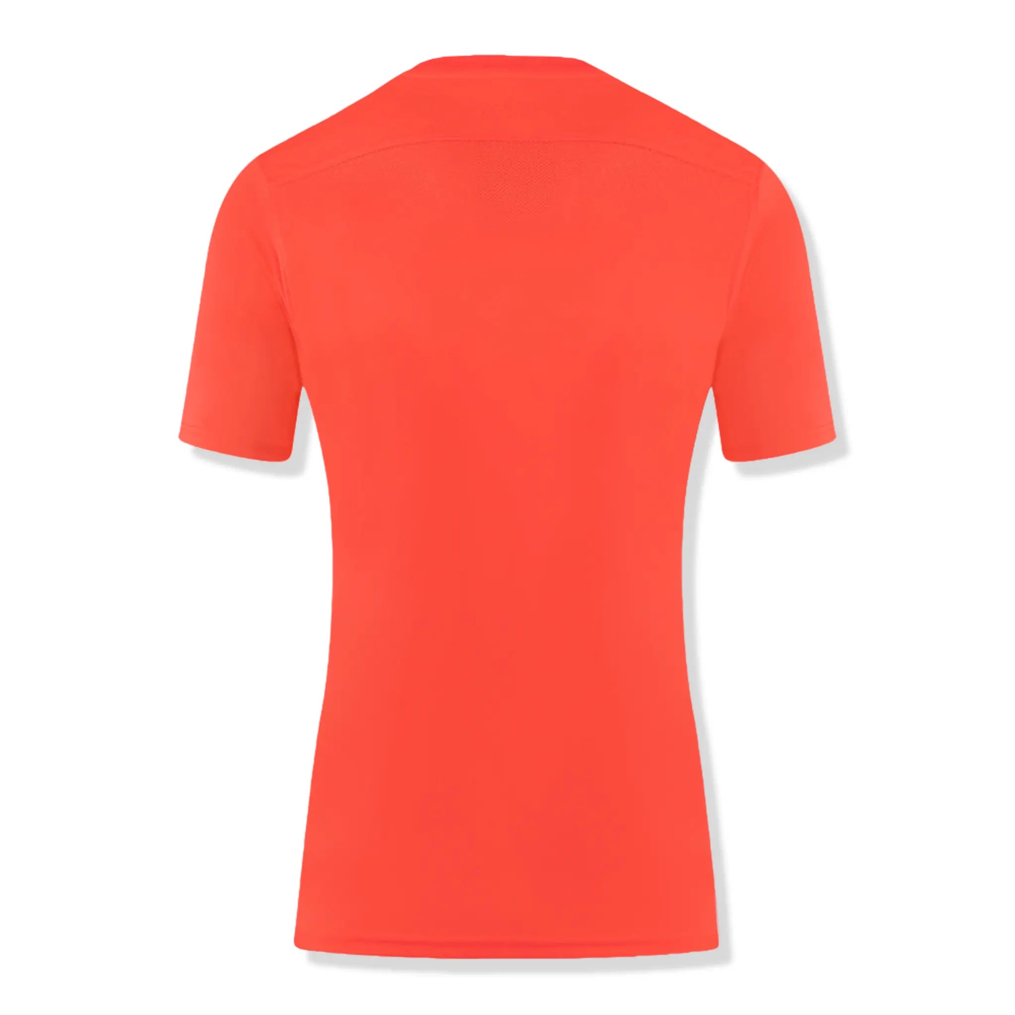 Back view of Nike Dri-FIT Park VII SS Bright Crimson Black T Shirt BV6708-635
