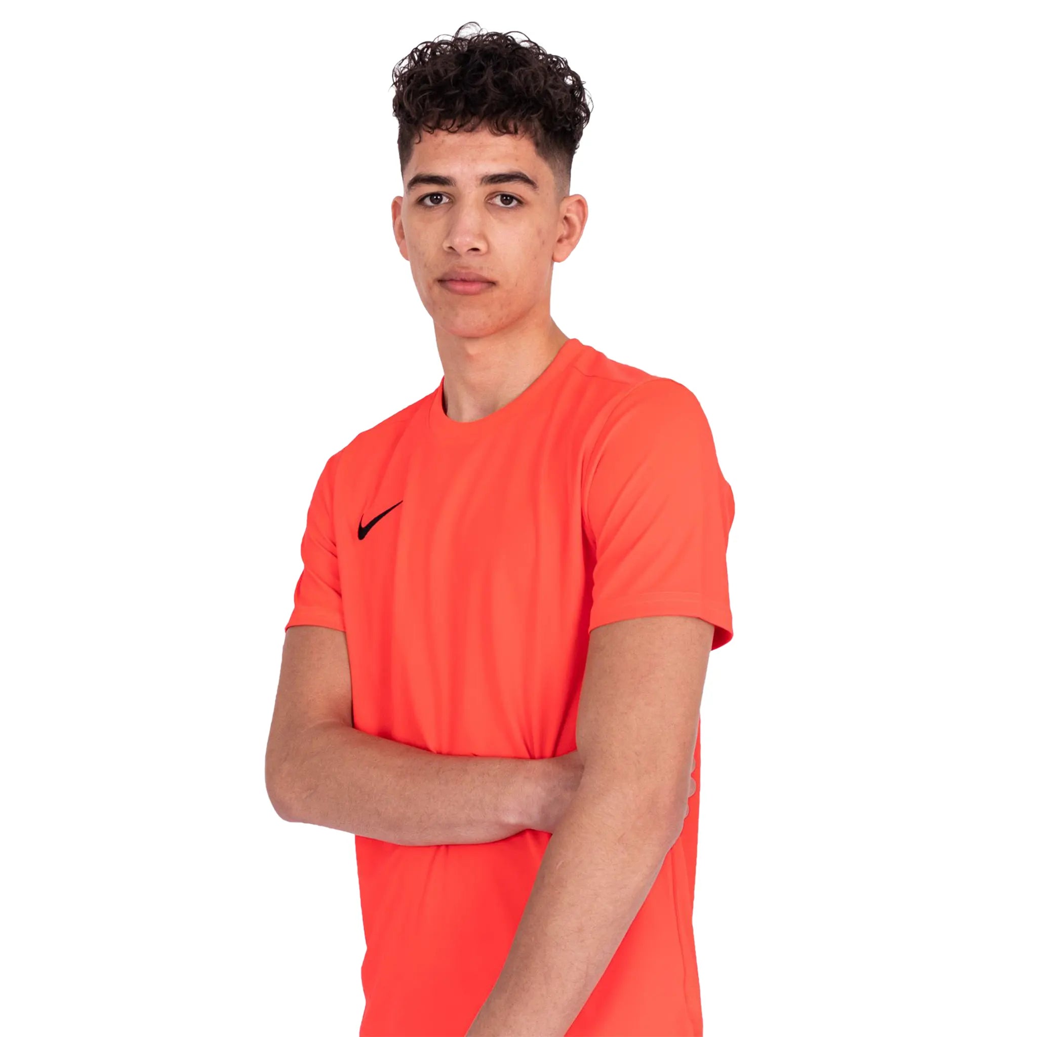 Nike Dri-FIT Park III Bright Crimson Black T Shirt & Shorts