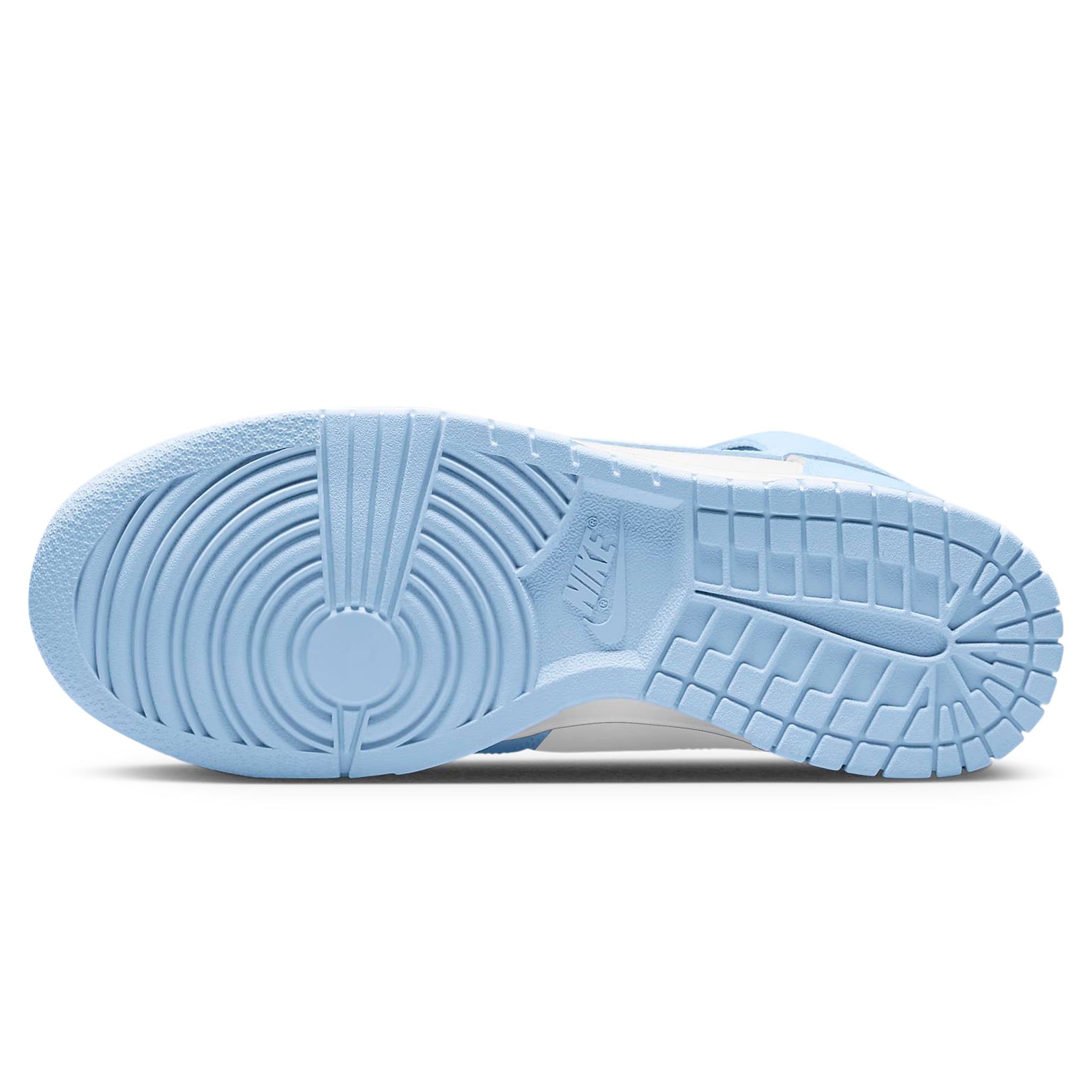 Sole view of Nike Dunk High Aluminum (W) DD1869-107