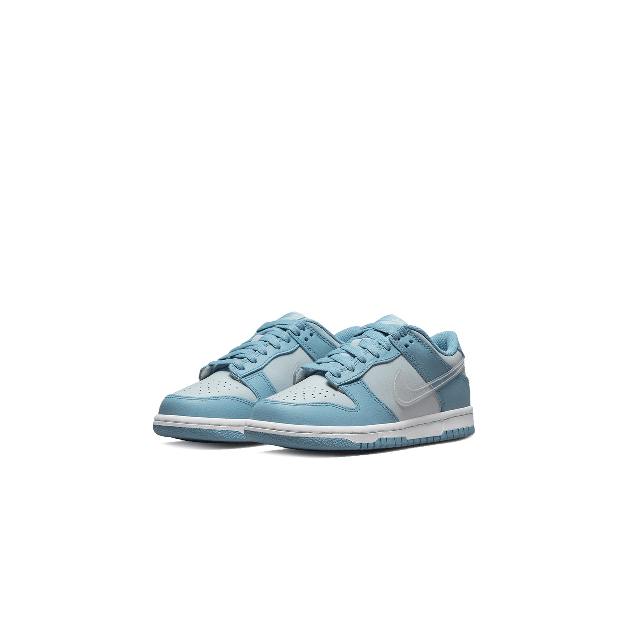 Image of Nike Dunk Low Aura Clear Blue Swoosh (PS)